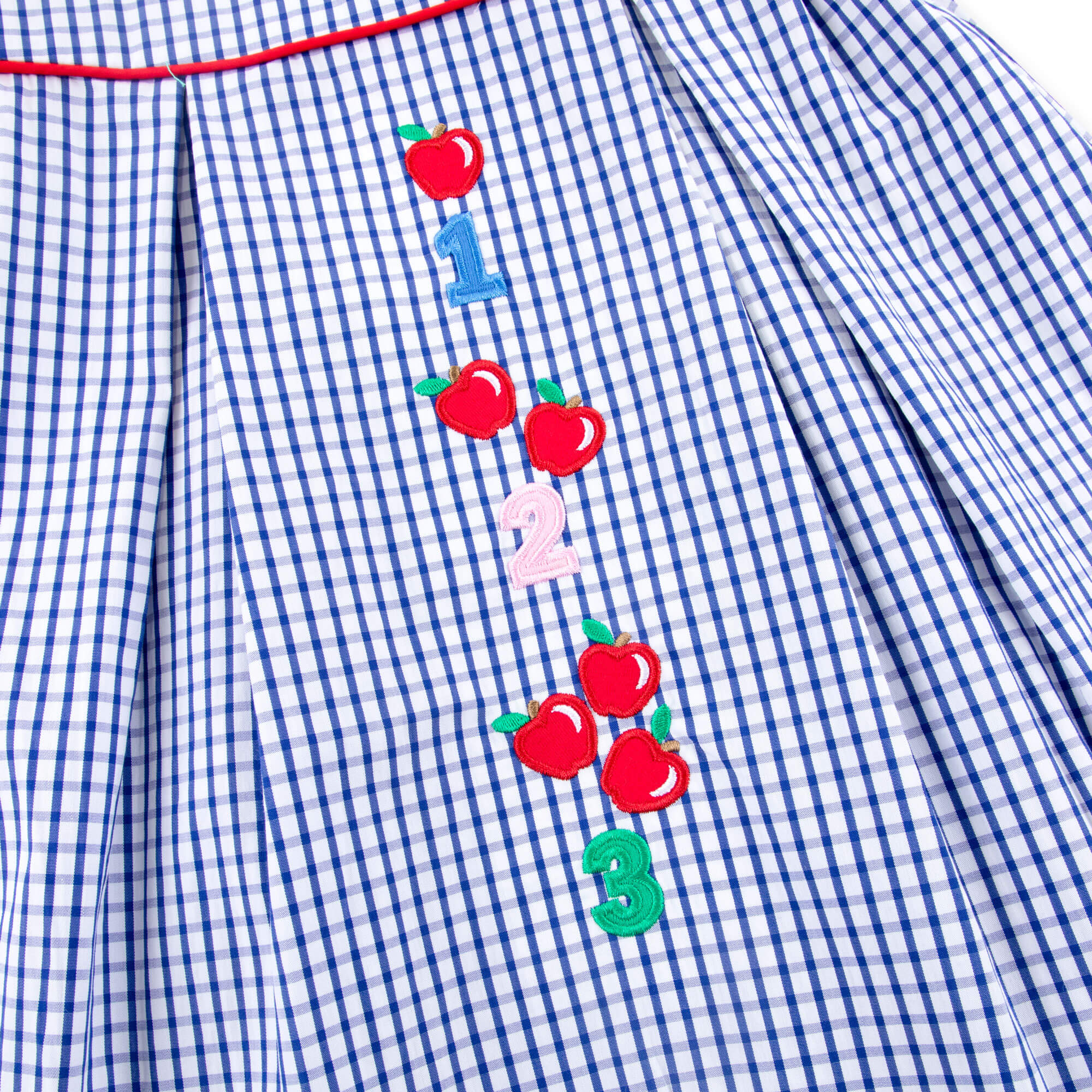 123 & Apple Blue Windowpane Claire Short Set - Image 2