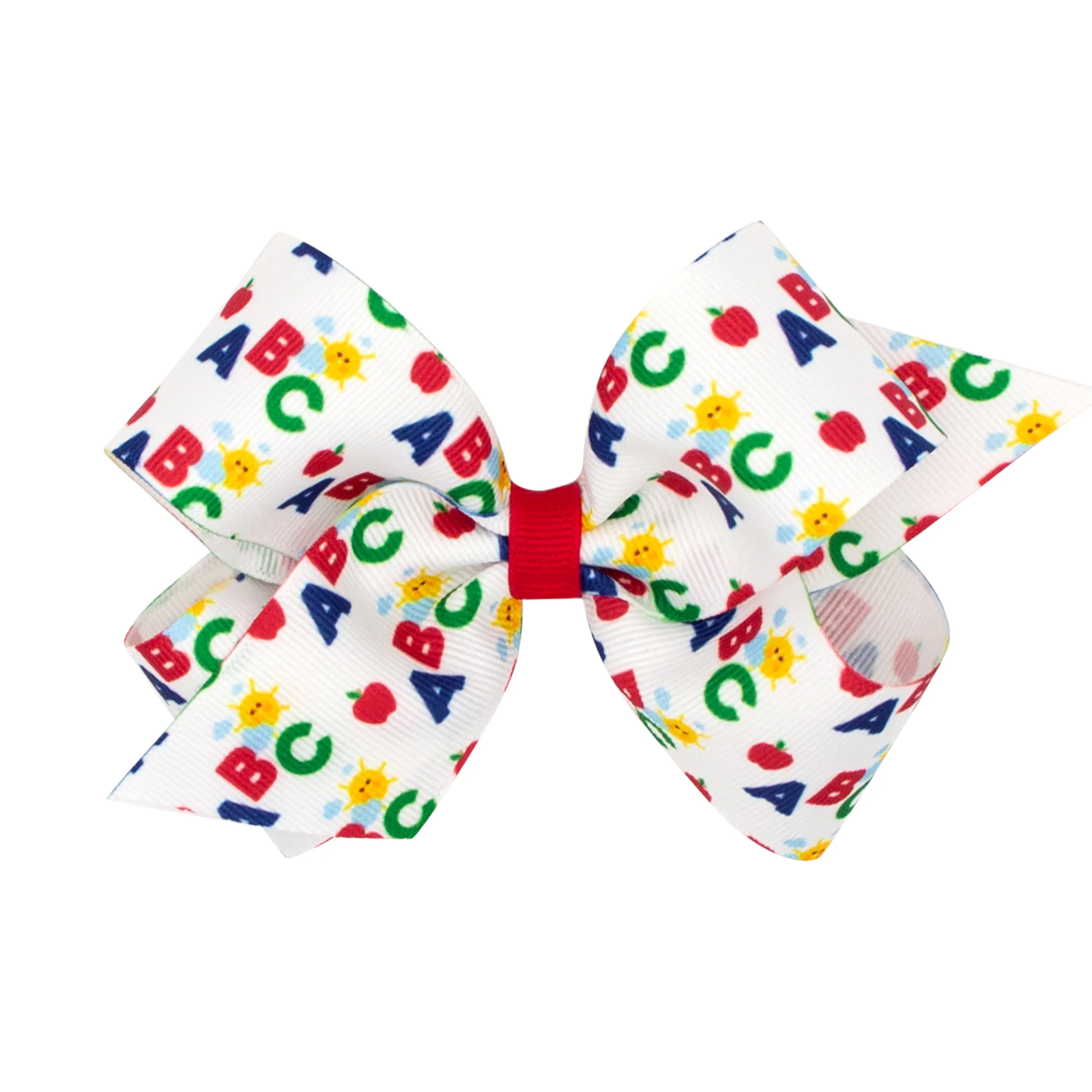 ABC Back to School Grosgrain Hair Bow