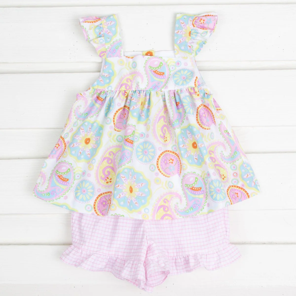 Amy Short Set Pink Paisley