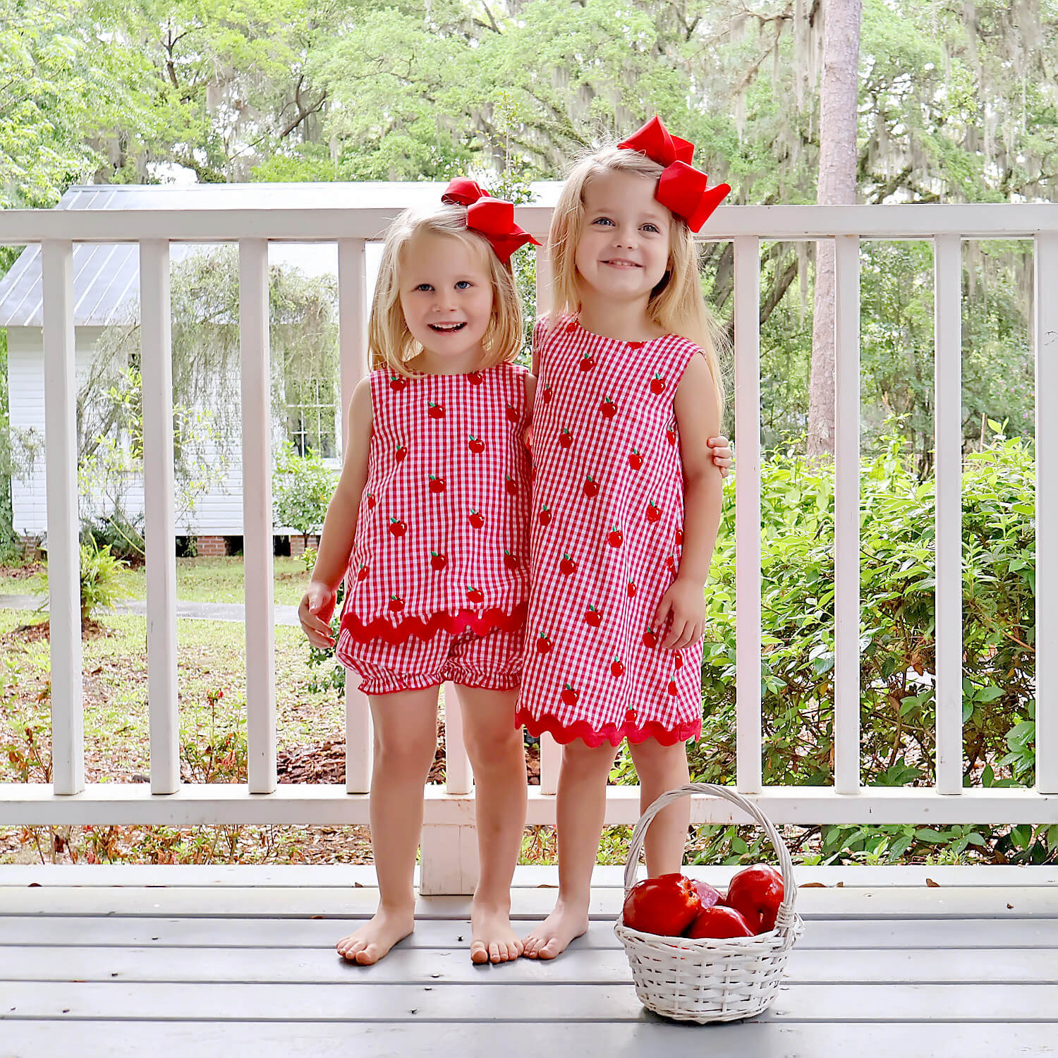 Tiny Apples Red Gingham Eleanor Dress - Image 6