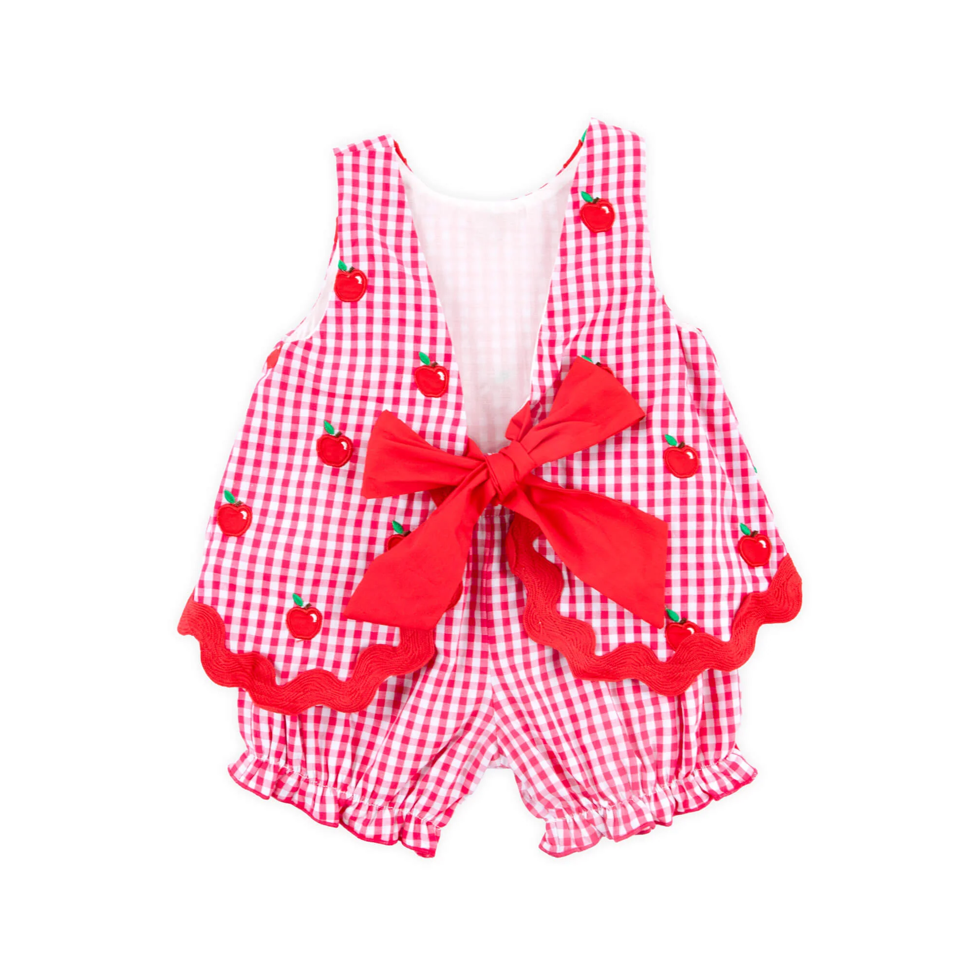 Tiny Apples Red Gingham Sadie Bloomer Set - Image 2