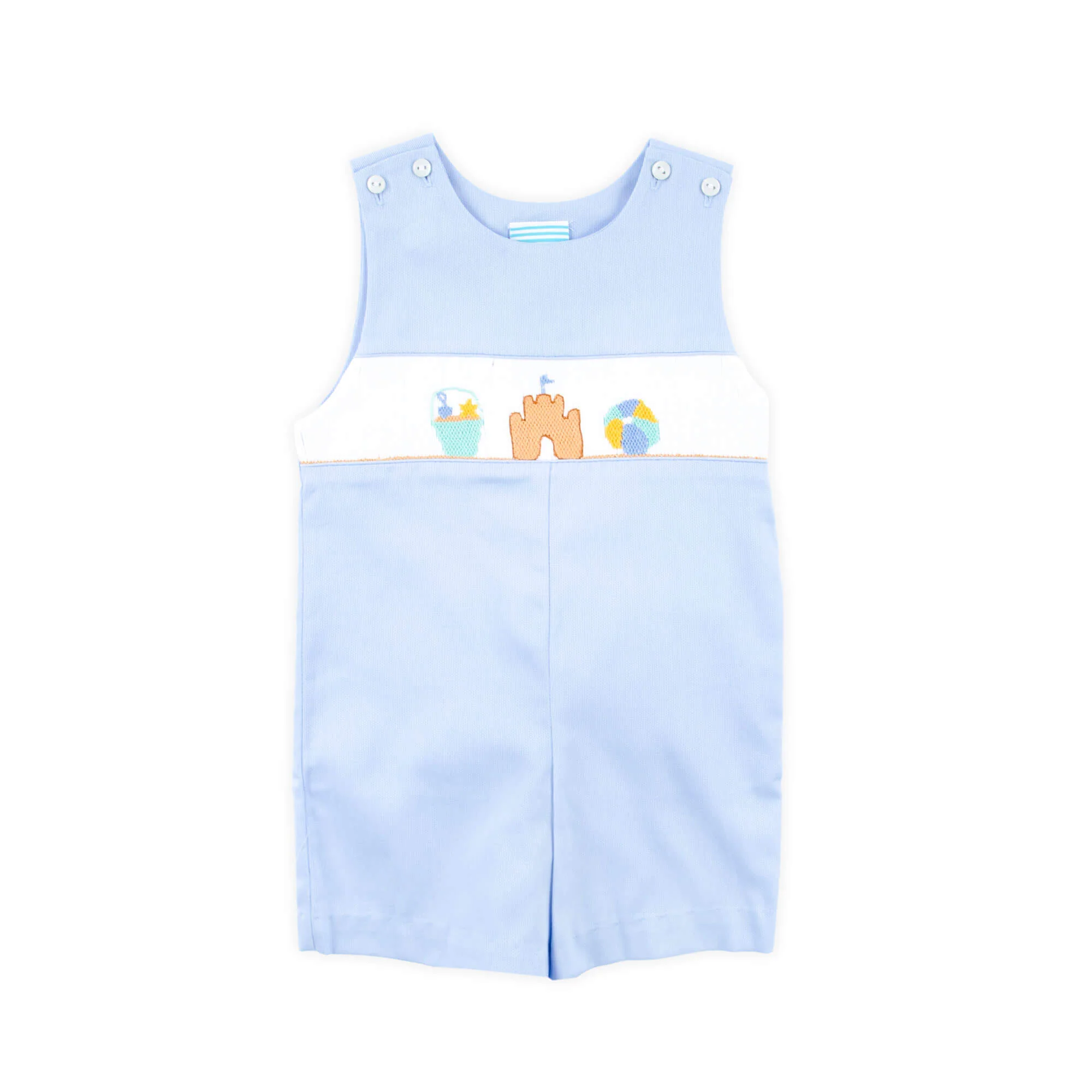 Beach Baby Mint Smocked Jon Jon