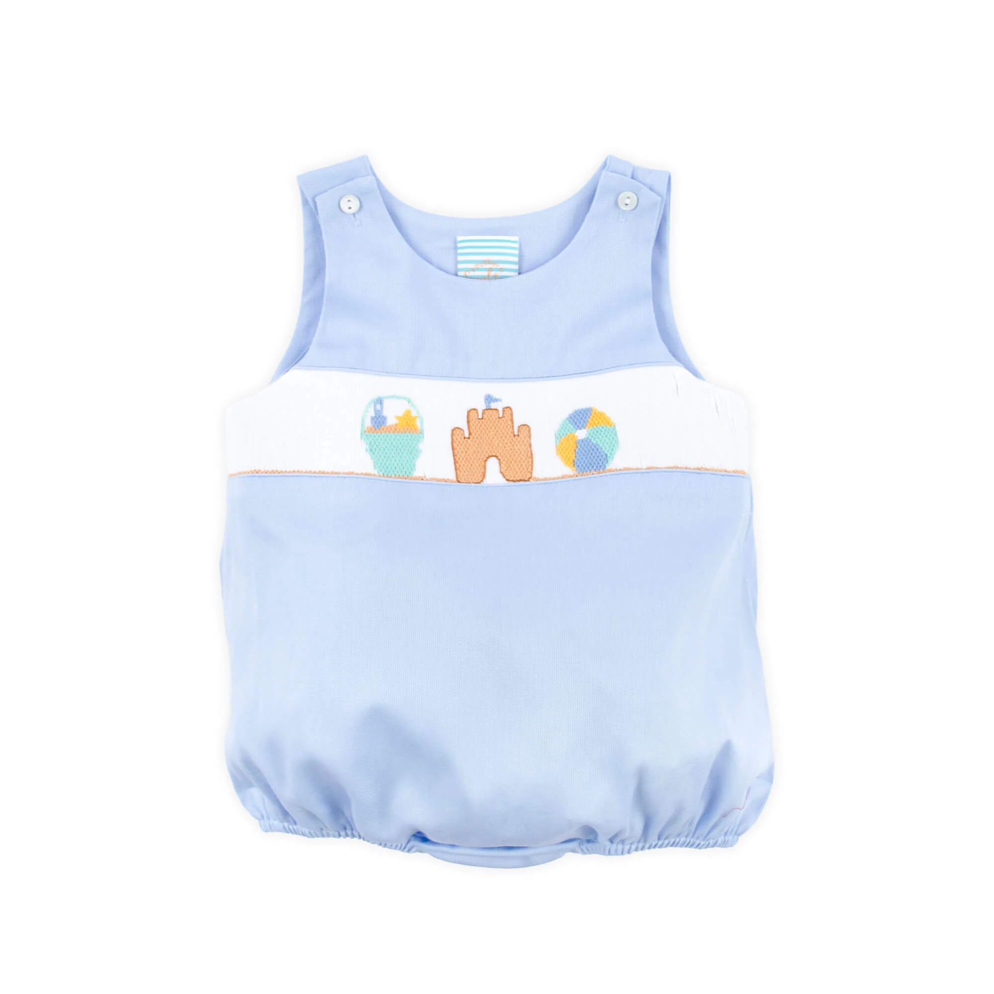 Beach Baby Mint Smocked Sun Bubble