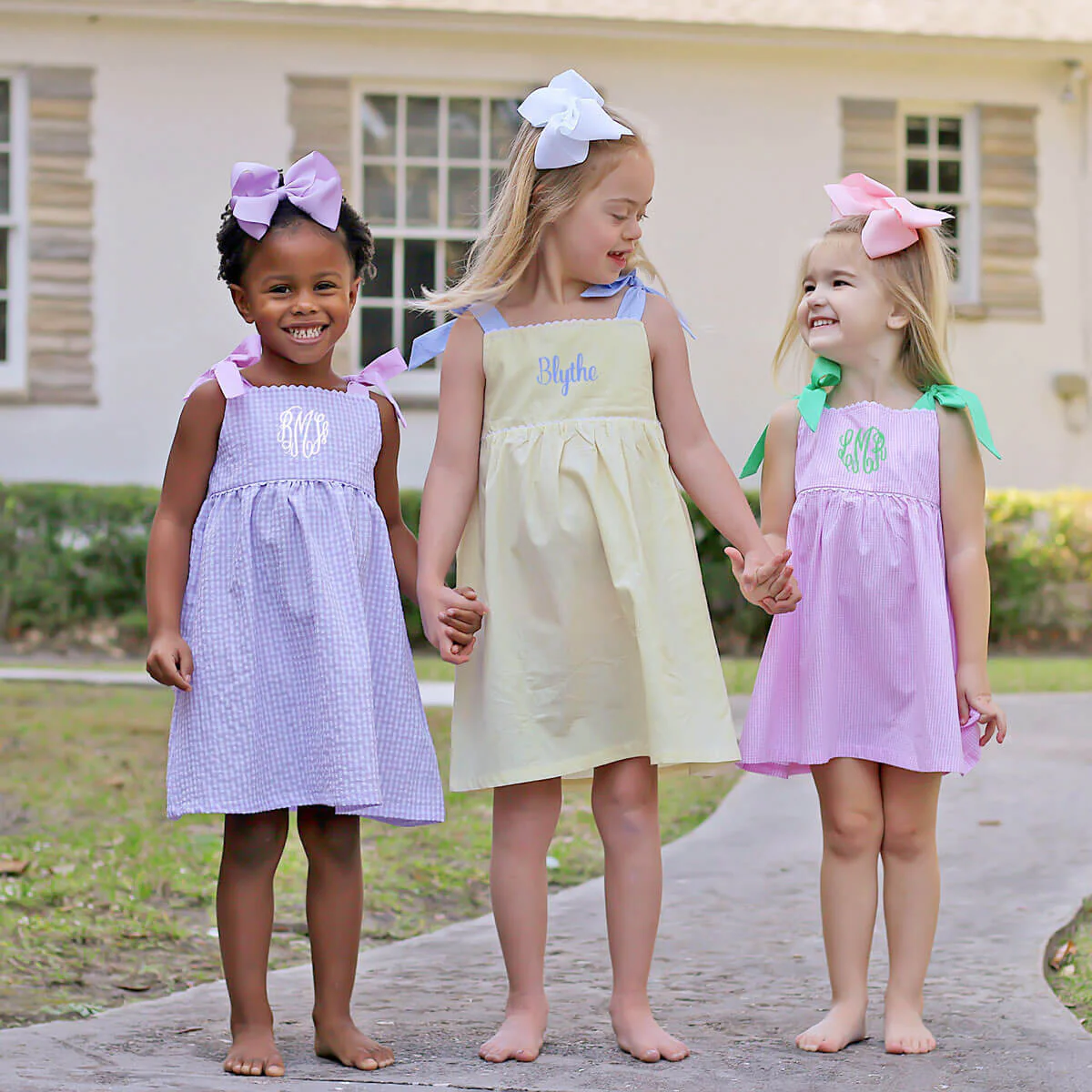 Purple Gingham Aubree Dress - Image 3
