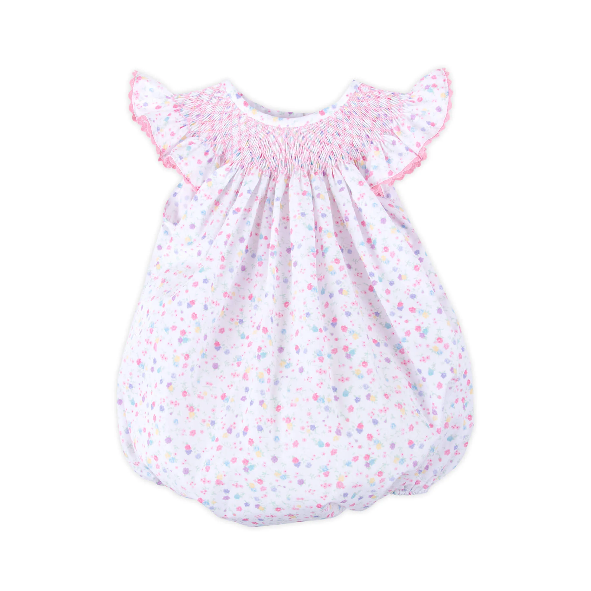 Beautiful Blooms Smocked Angel Sleeve Bubble
