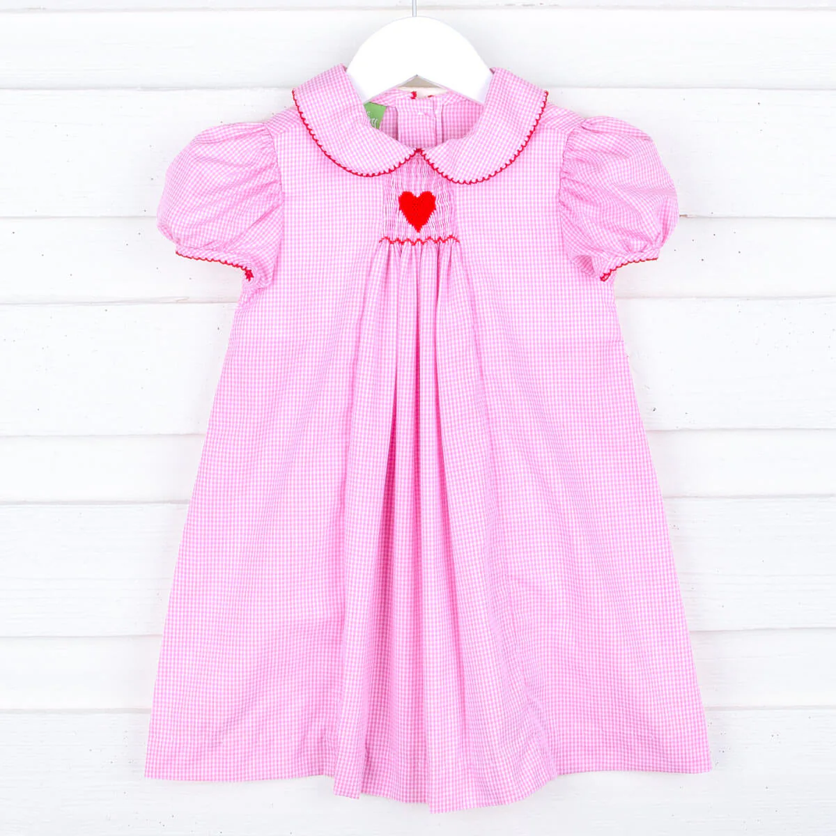 Beautiful Love Smocked Pink Bishop Dress