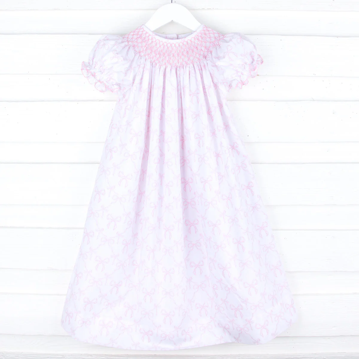 Bella's Bows Smocked Bishop Dress - Image 2