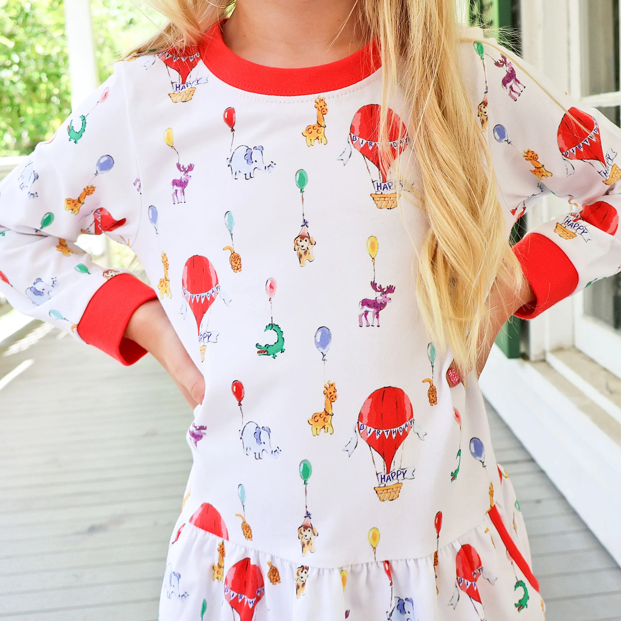 Birthday Balloon Long Sleeve Izzy Dress - Image 3