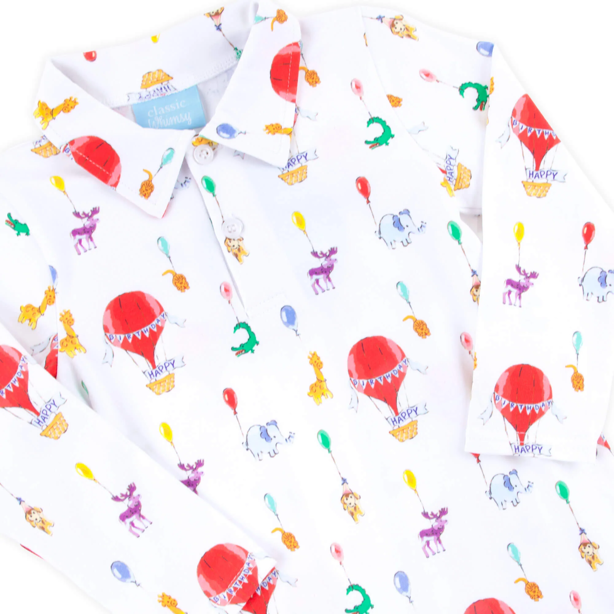 Birthday Balloon Polo Romper - Image 3