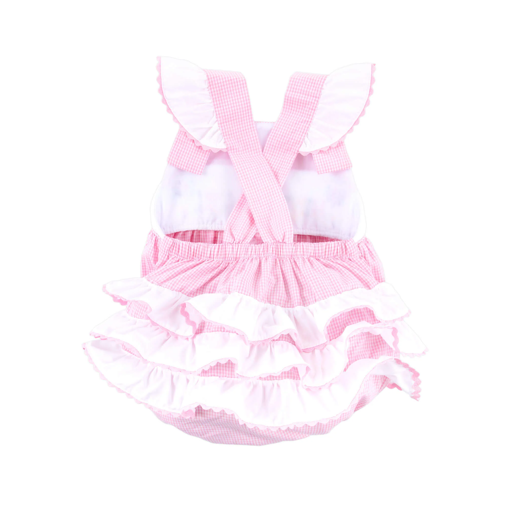 Birthday Girl Smocked Pink Leah Bubble - Image 2