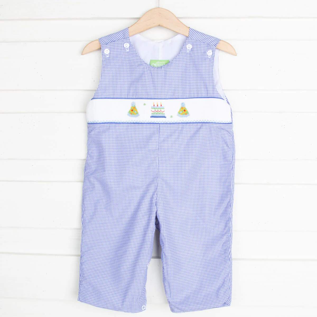Birthday Smocked Royal Longall
