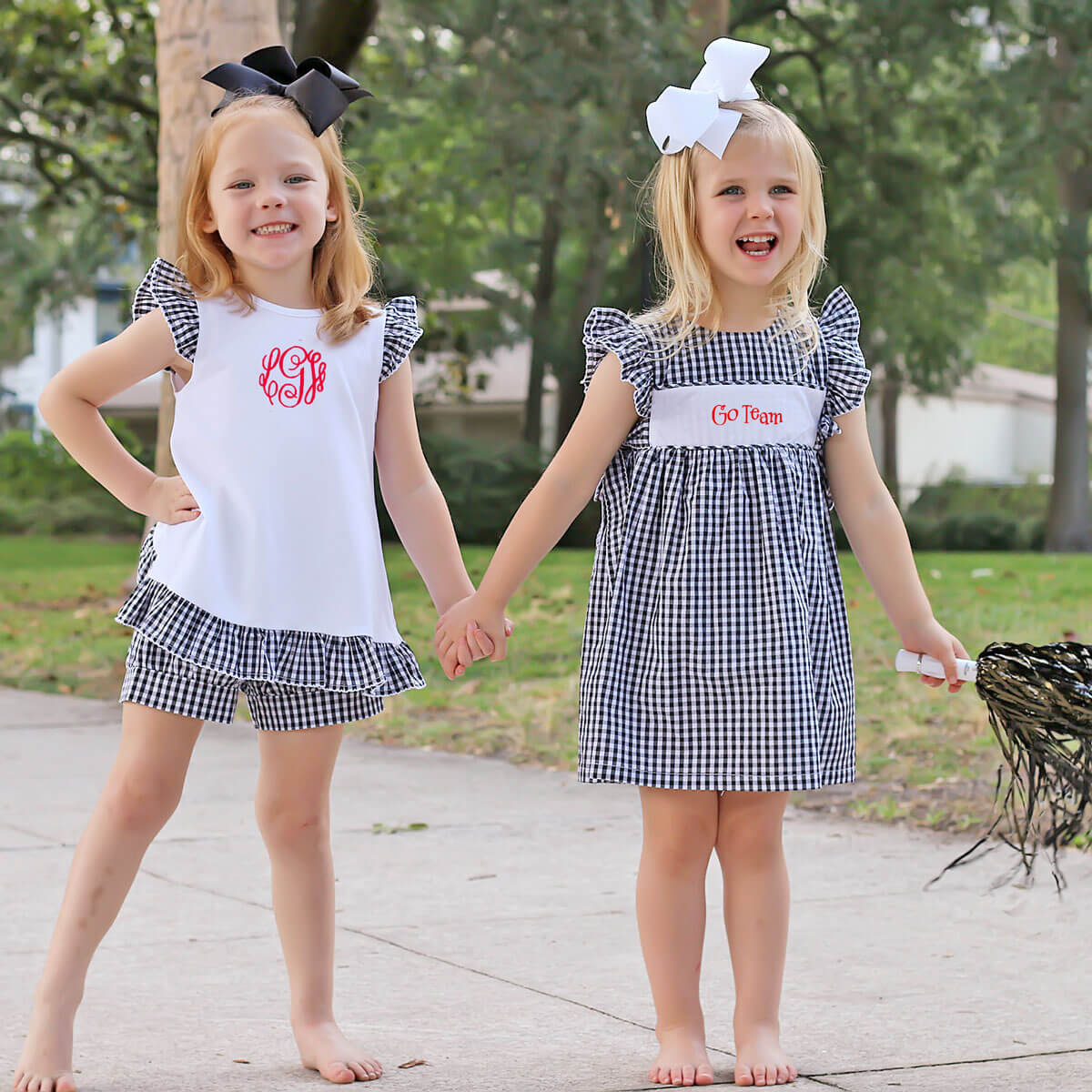 Black Gingham Avery Dress - Image 3