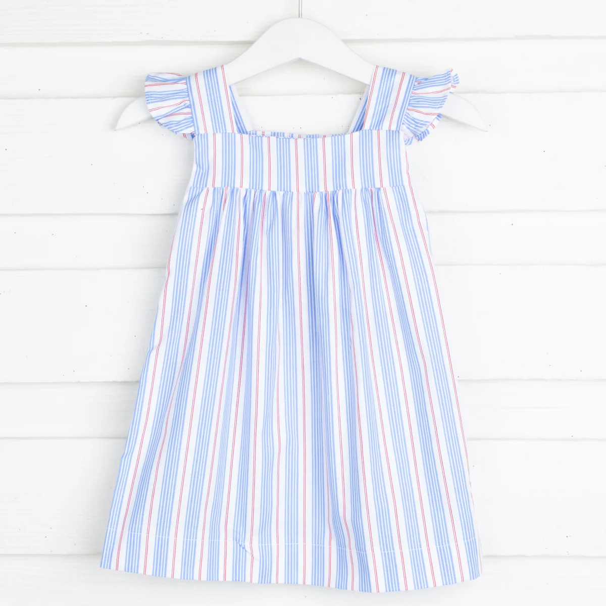 Blue and Red Stripe Amy Dress