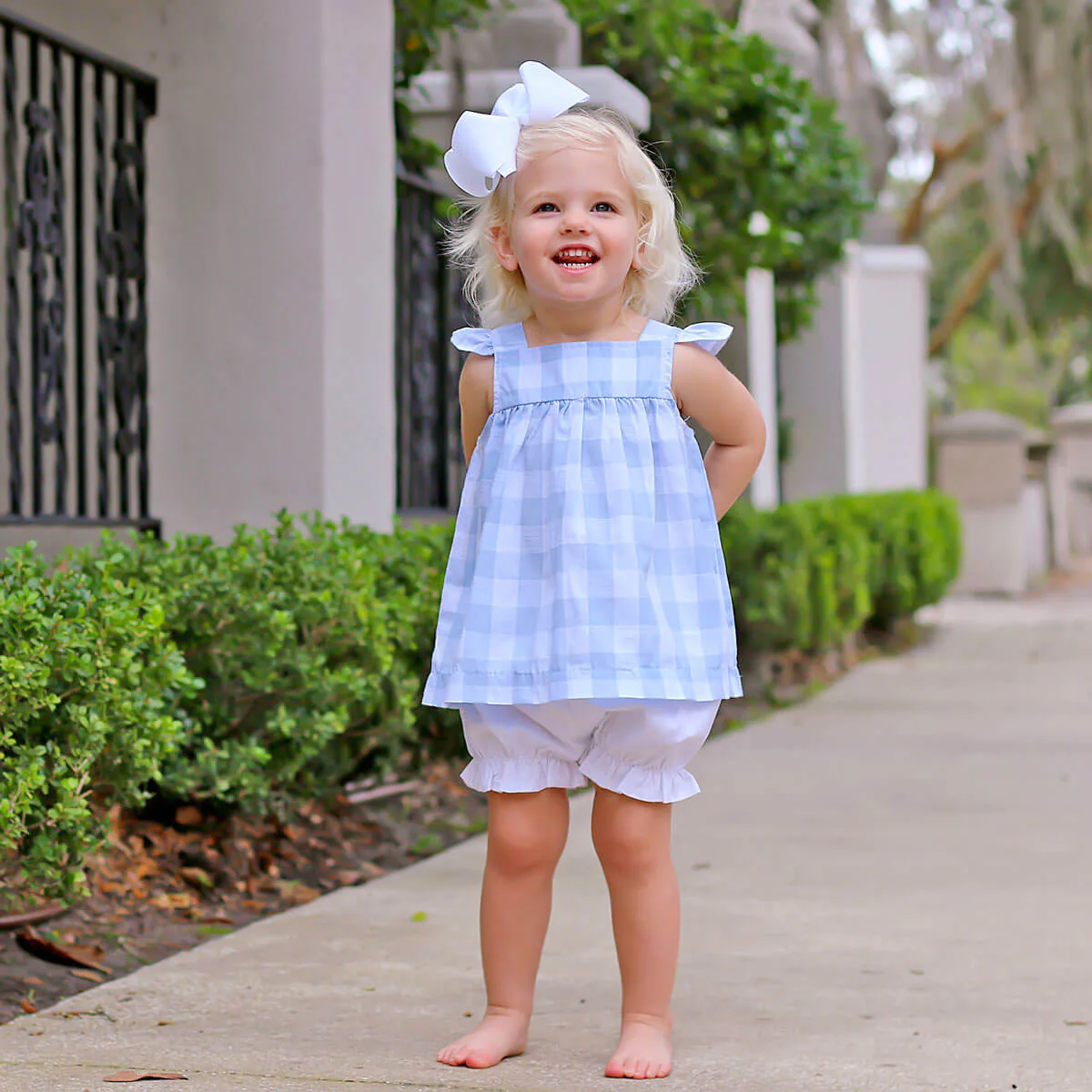 Blue Check Amy Bloomer Set