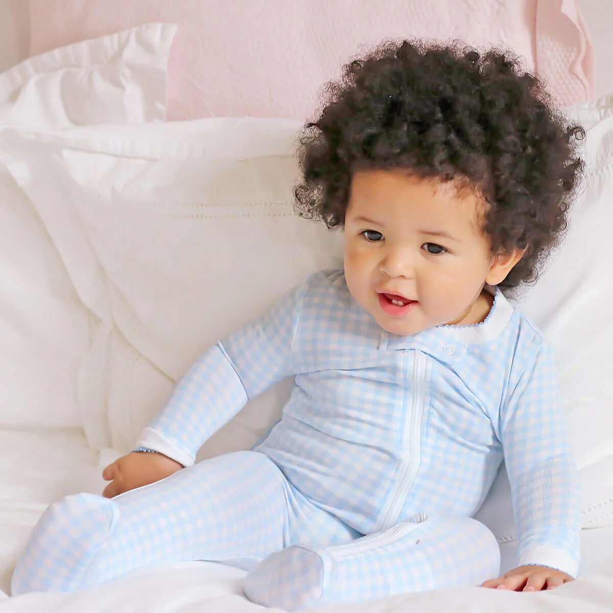 Gingham Zip Sleeper - Image 12