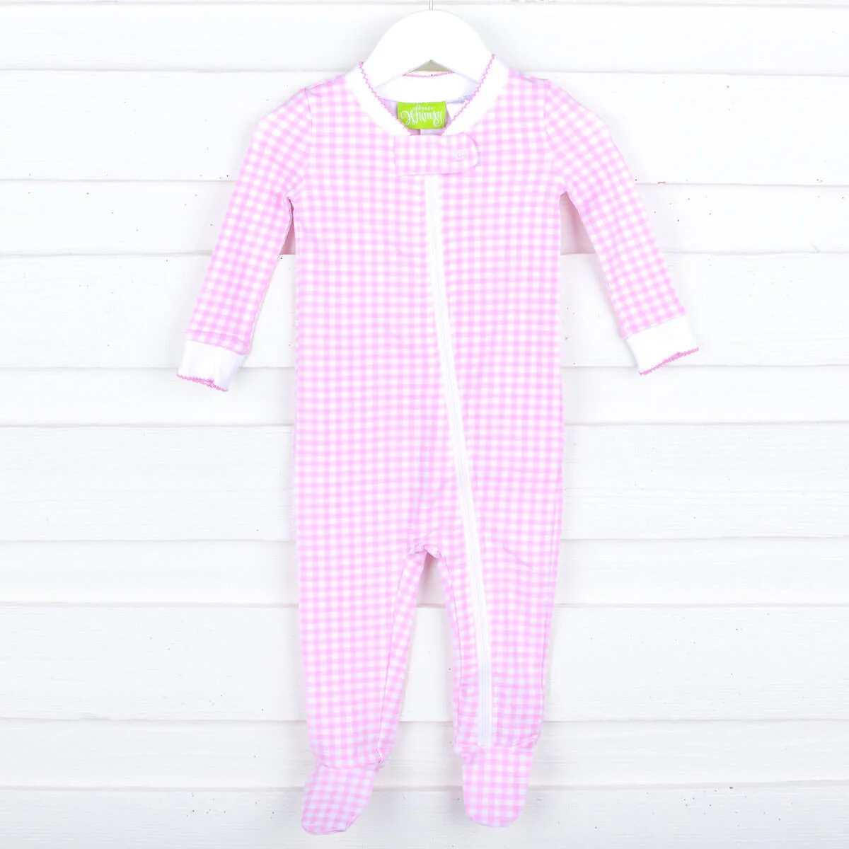 Gingham Zip Sleeper - Image 13