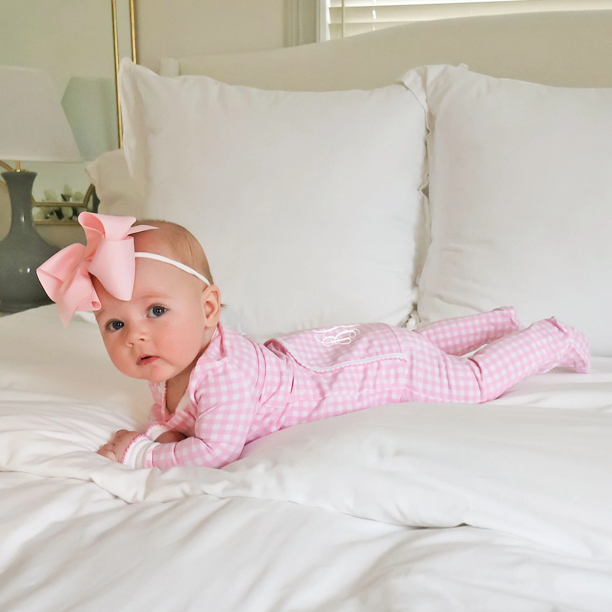 Gingham Zip Sleeper - Image 3