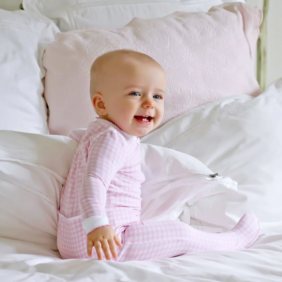 Gingham Zip Sleeper - Image 7