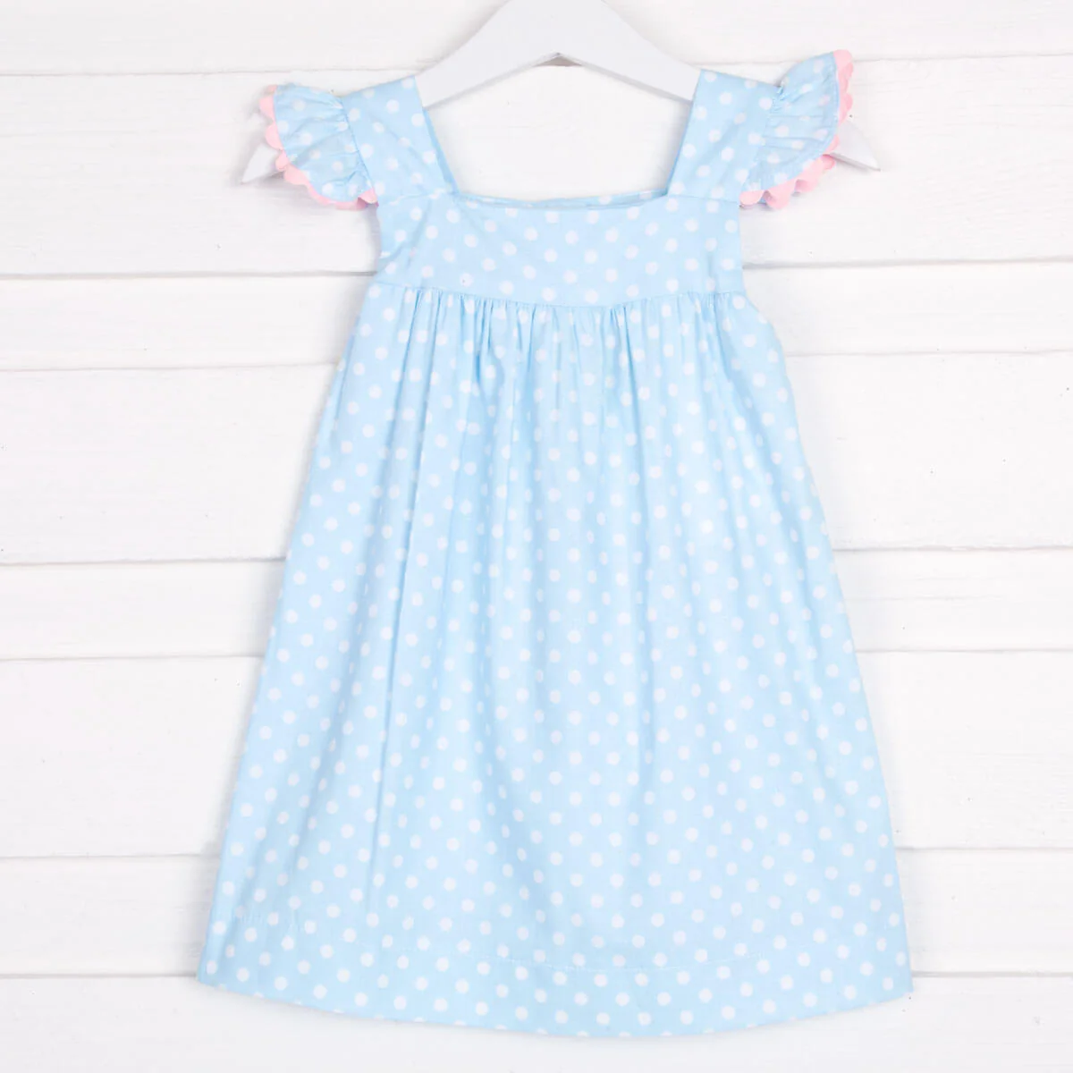 Blue Polka Dot Amy Dress
