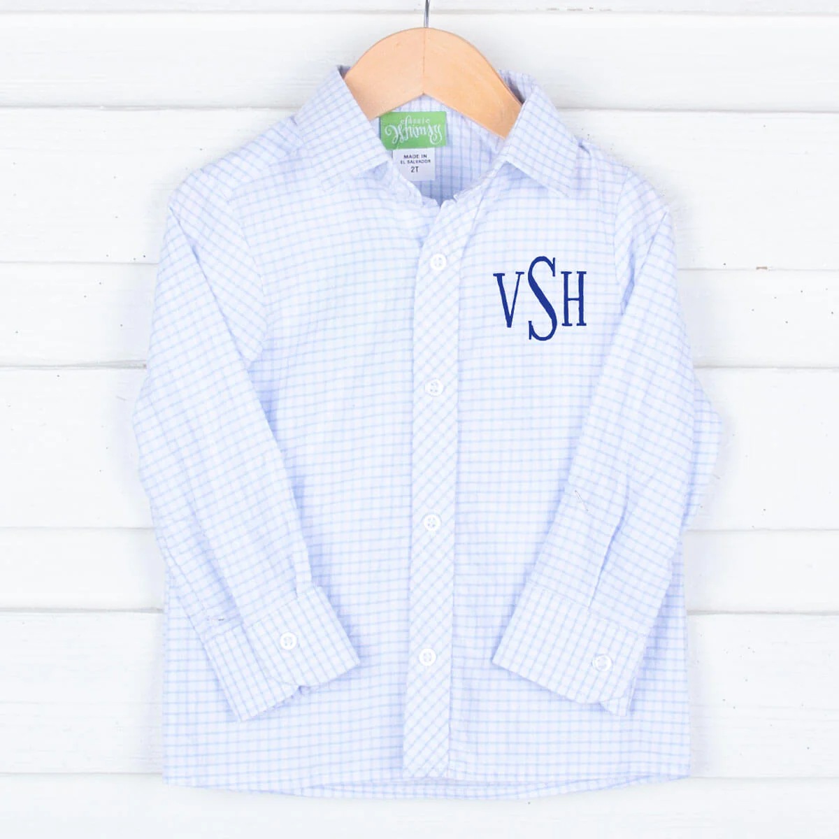 Blue Seersucker Button Down