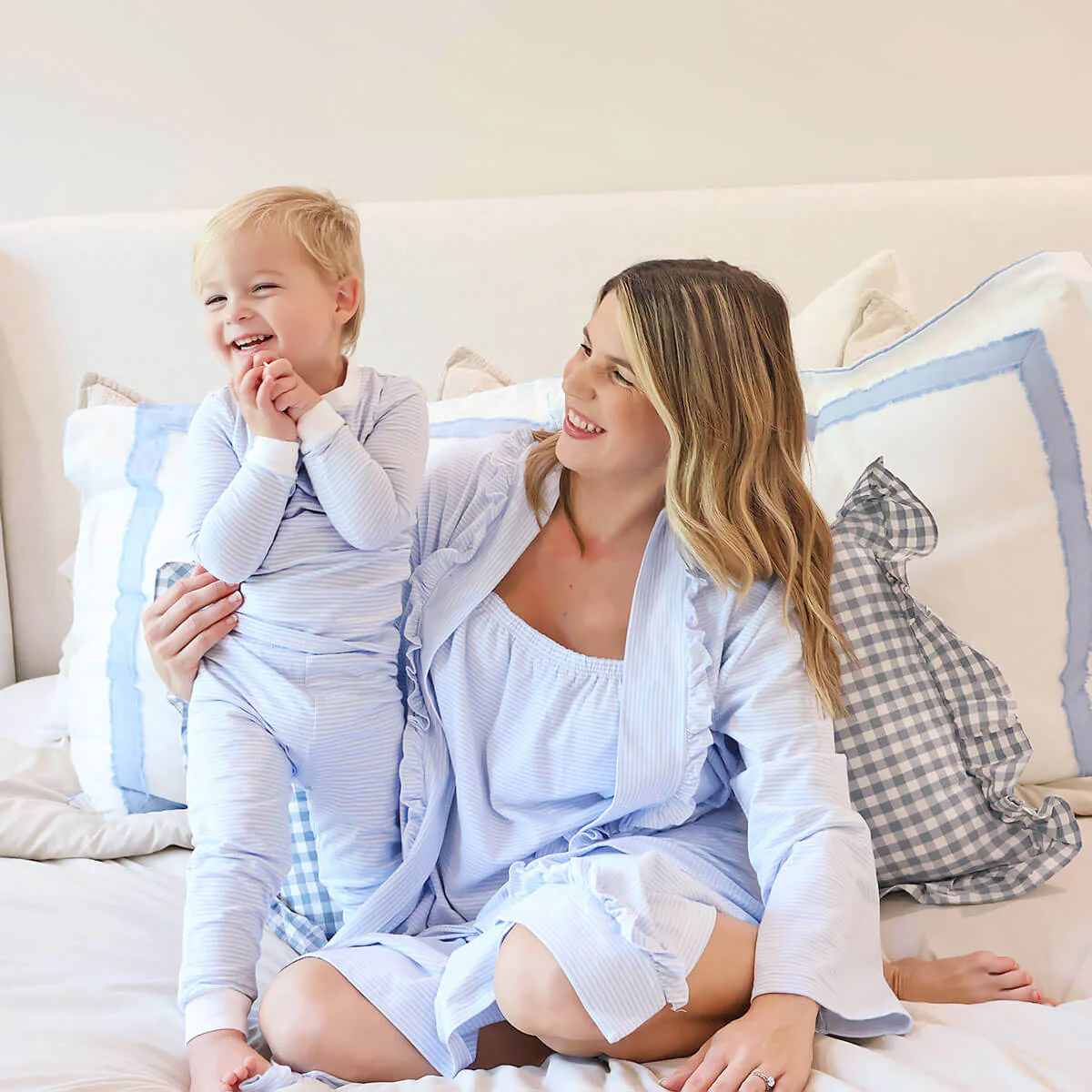 Light Blue Stripe Pajamas - Image 5