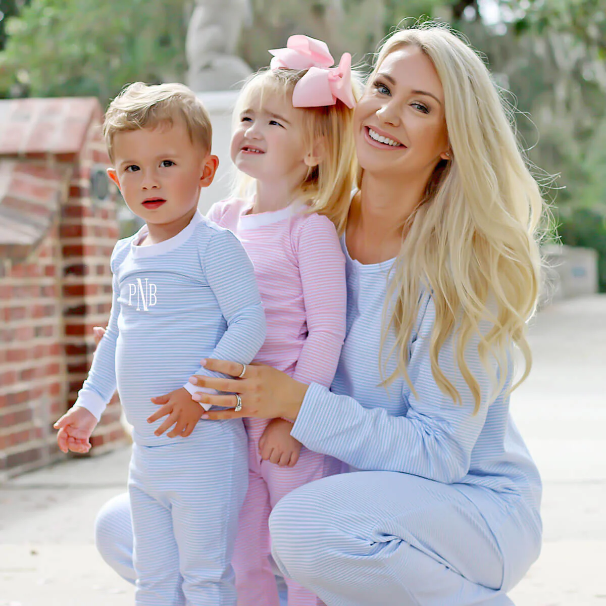 Blue Stripe Women's Pajamas - Image 7
