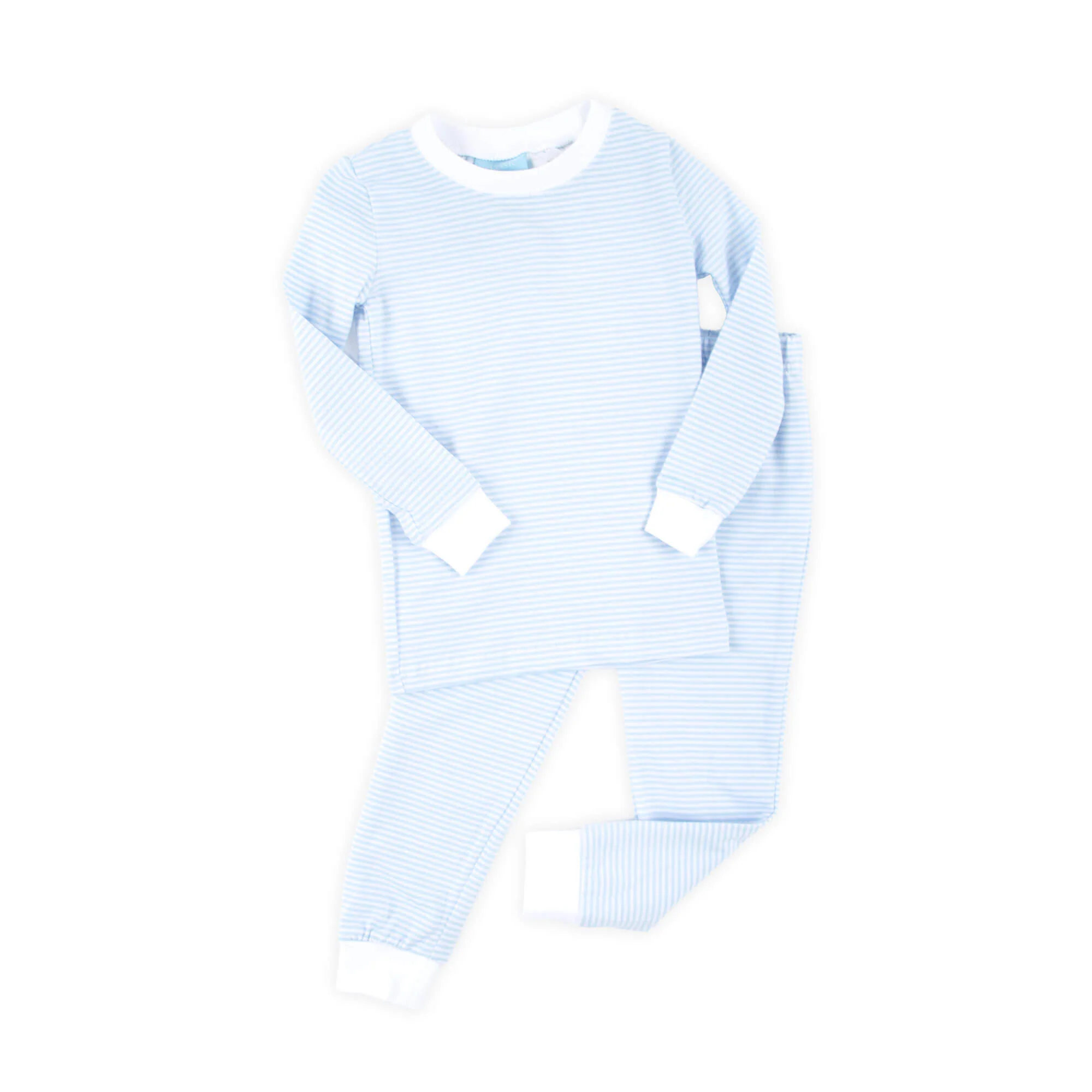Light Blue Stripe Pajamas - Image 7