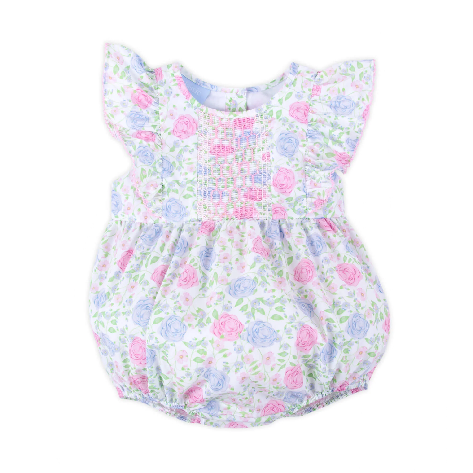 Botanical Floral Smocked Rachel Bubble