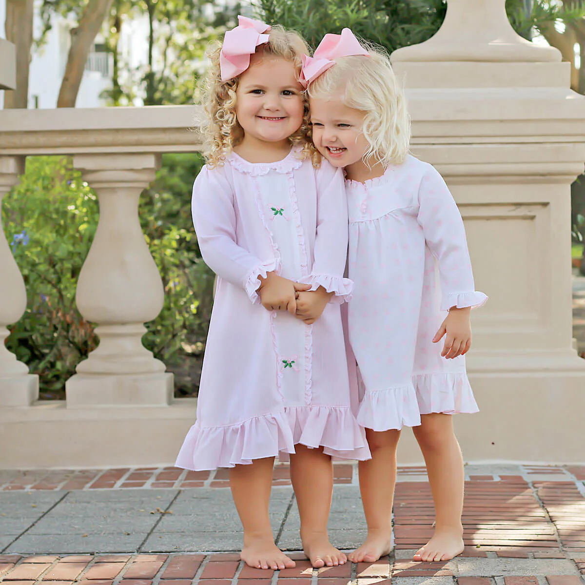 Pink Bow Long Sleeve Nightgown - Image 6
