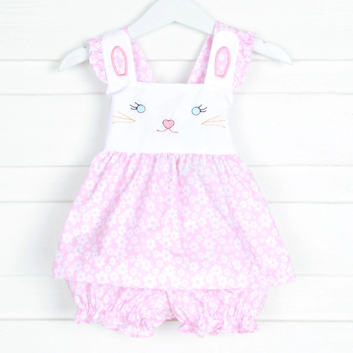 Bunny Face Daisy Print Bloomer Set
