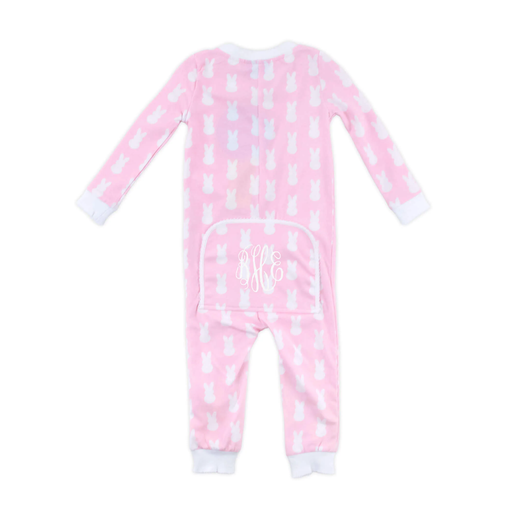 Bunny Peeps Pink Zip Sleeper - Image 3