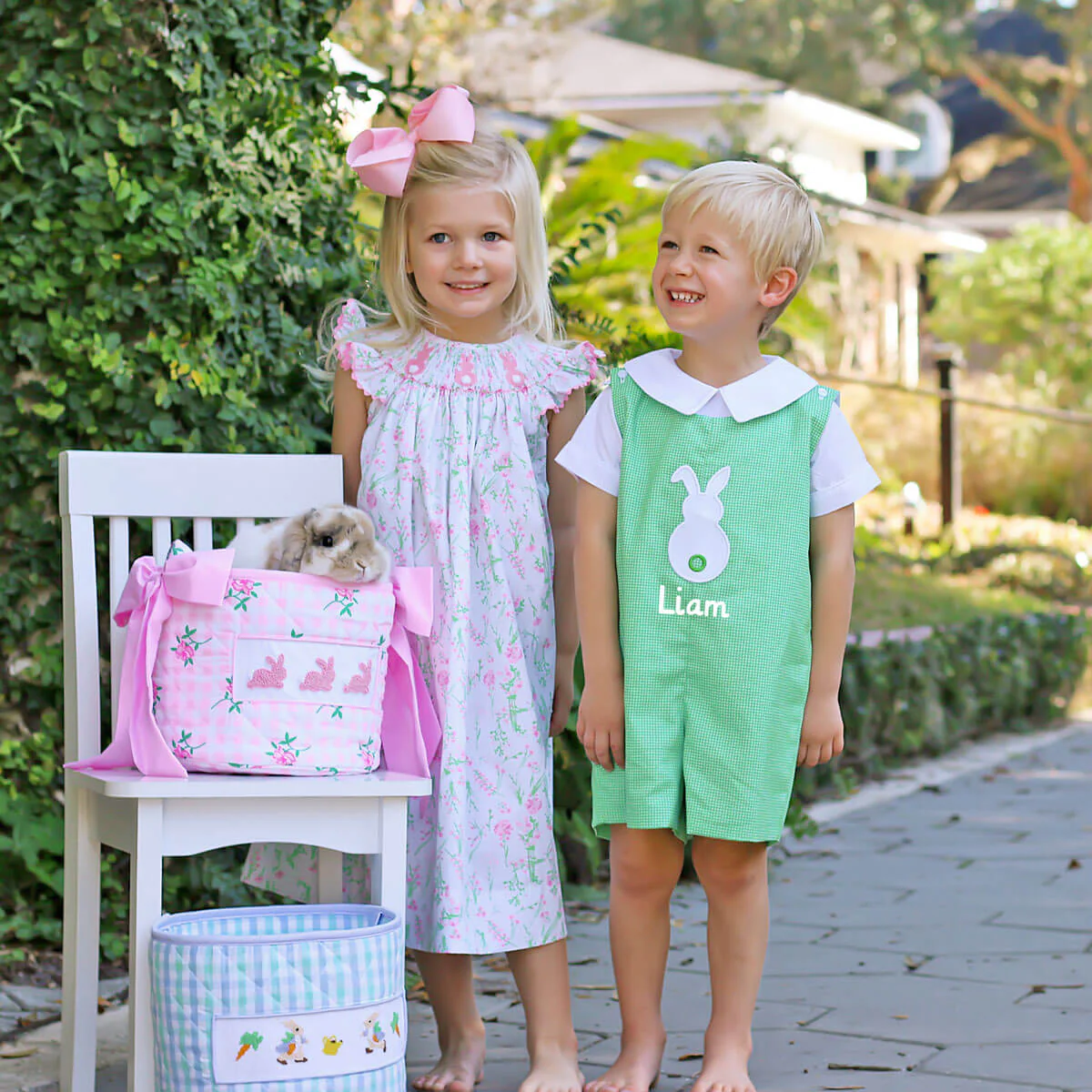 Bunny Smocked Spring Floral Dress - Image 7