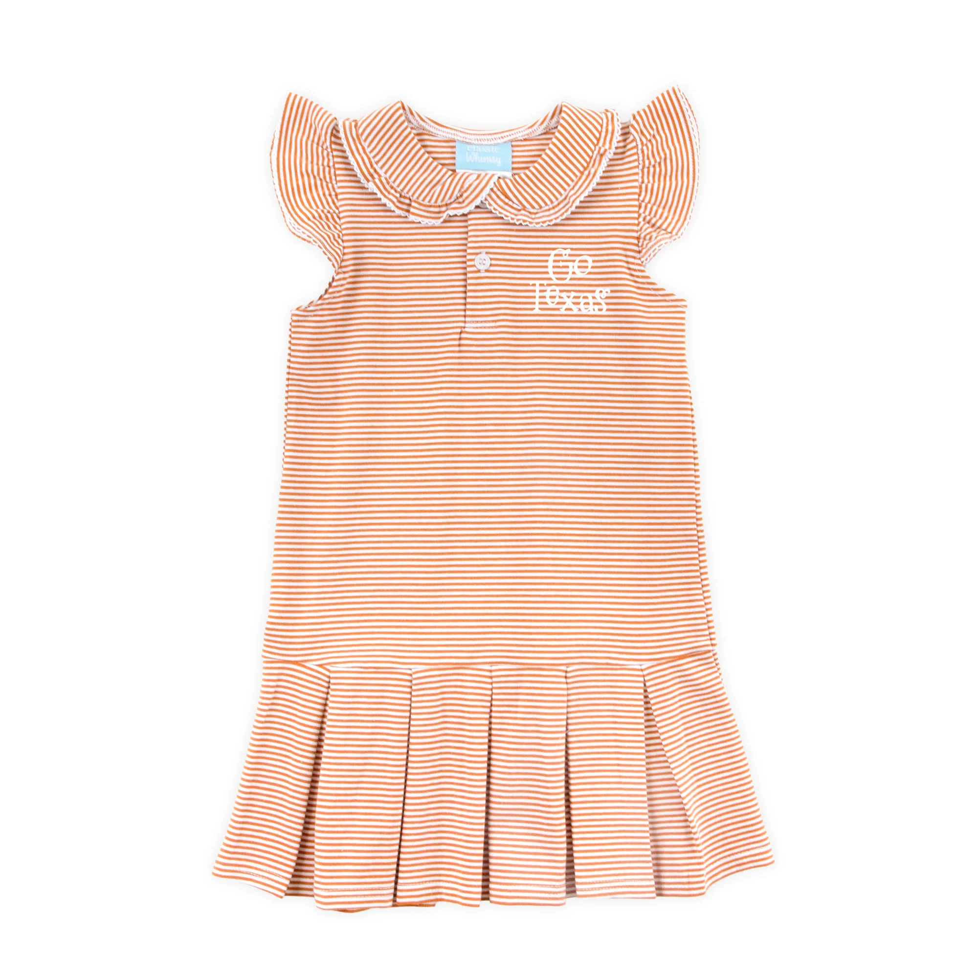 Burnt Orange Stripe Tennis Dress - Image 2