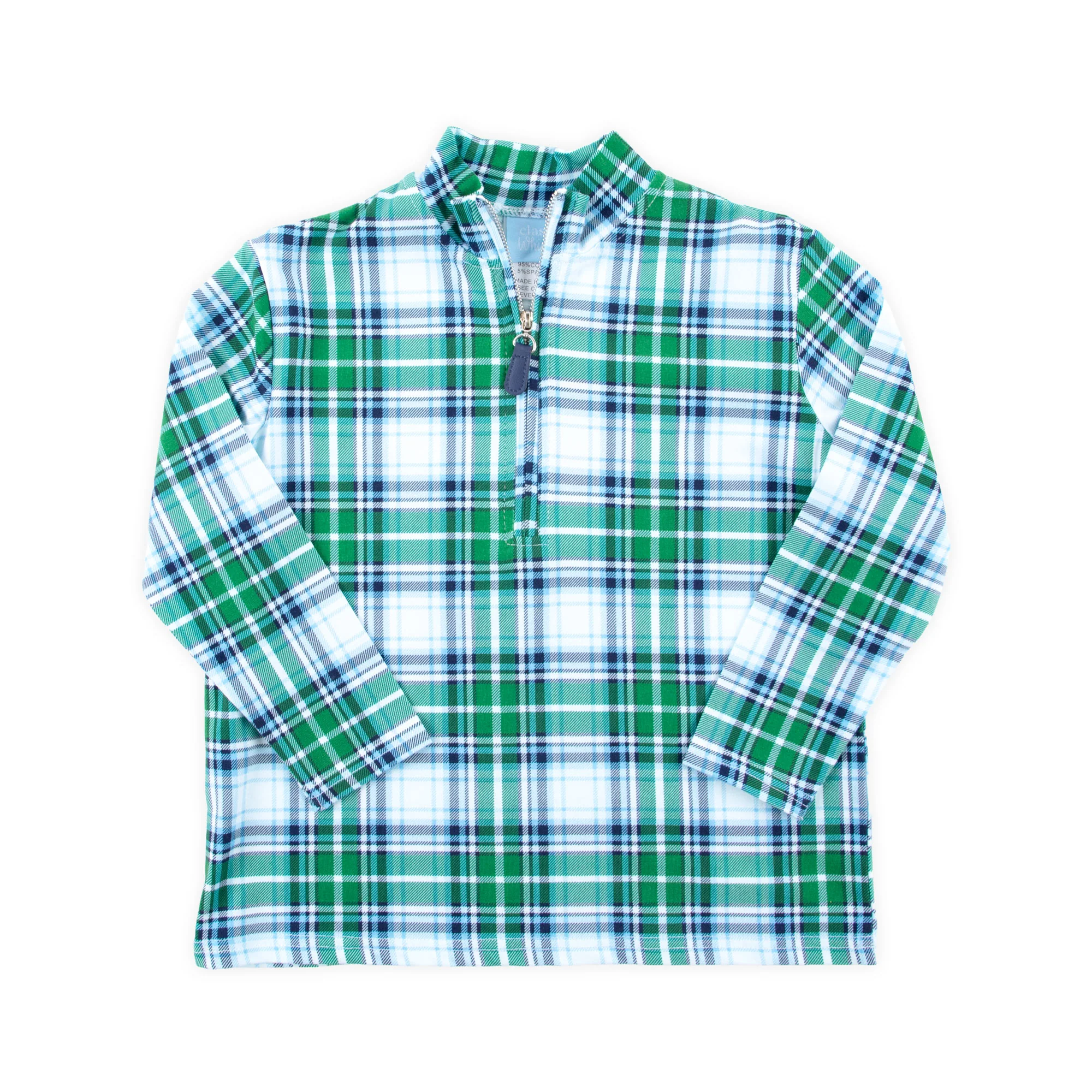 Campbell Plaid Half Zip Pullover - Image 2