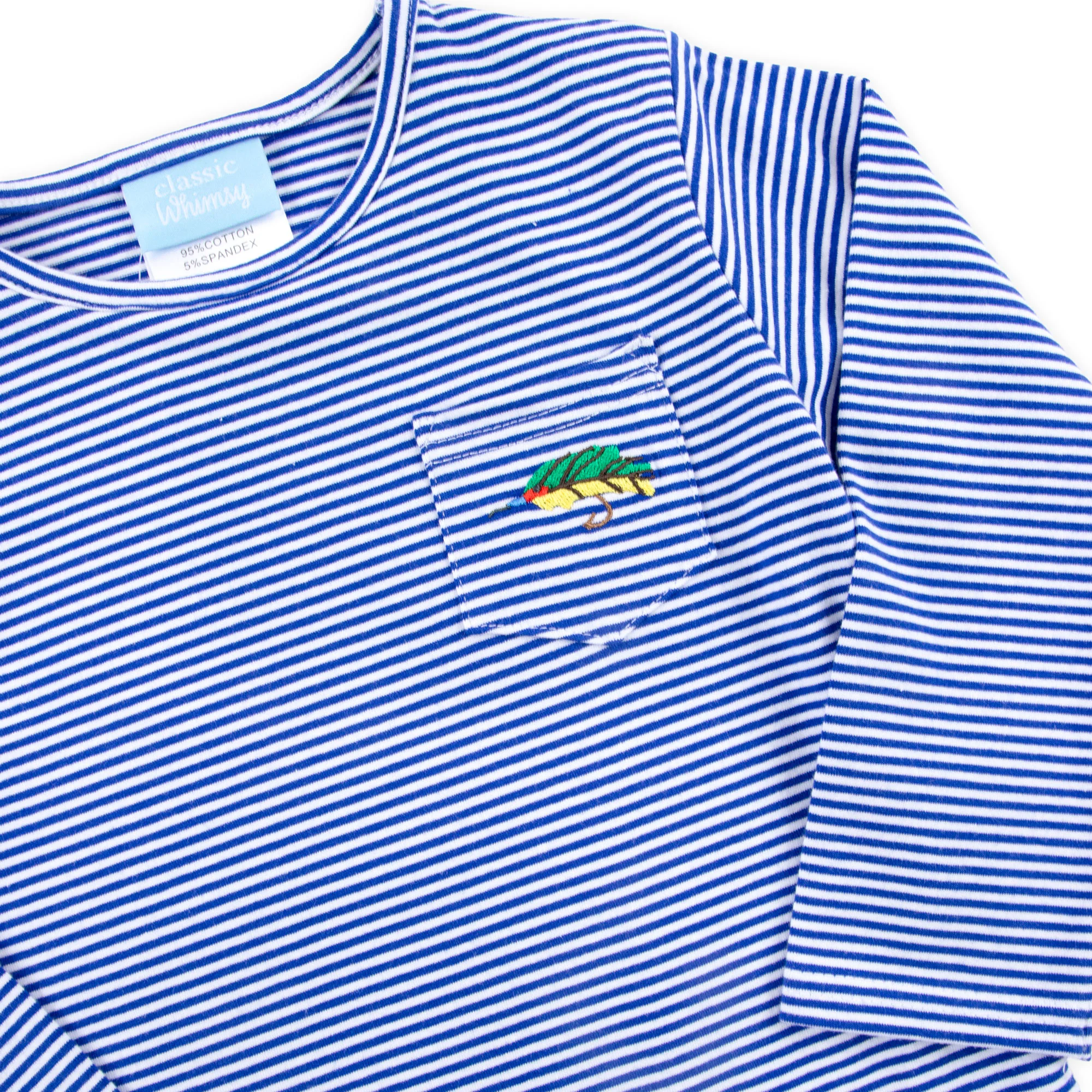 Catch of the Day Embroidered Long Sleeve Pocket Shirt - Image 2