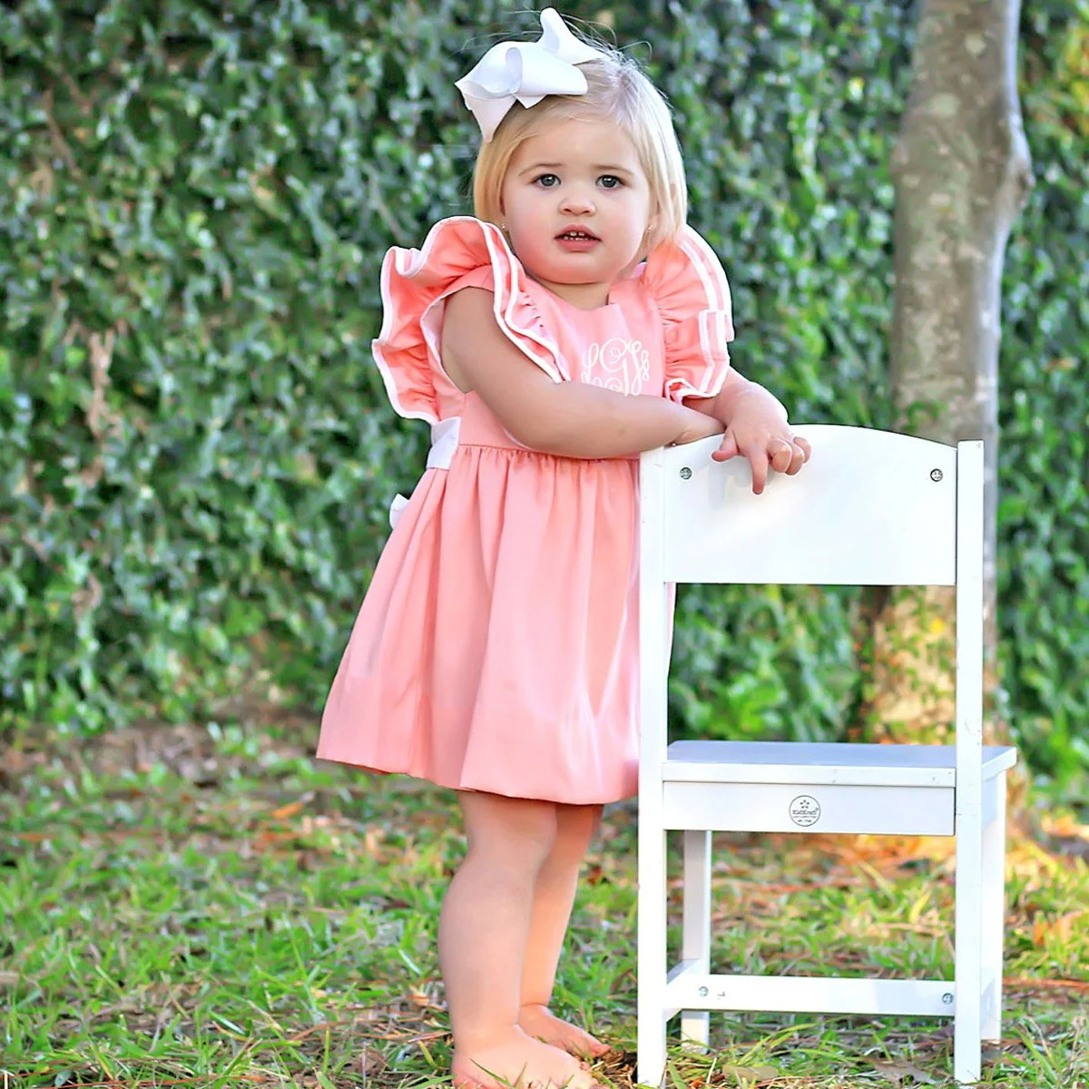 Peach Pique Alice Dress