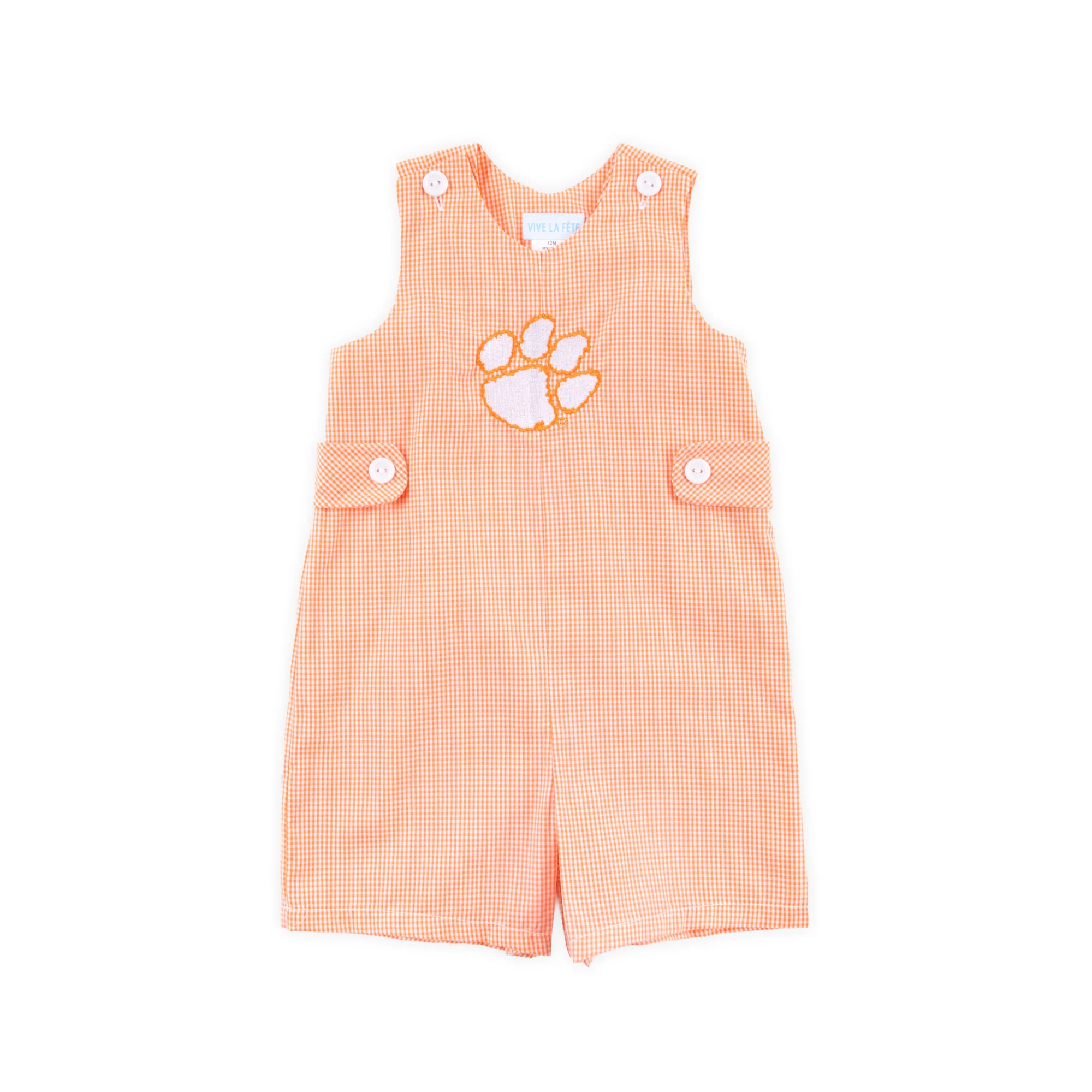 Clemson Embroidered Orange Jon Jon - Image 4