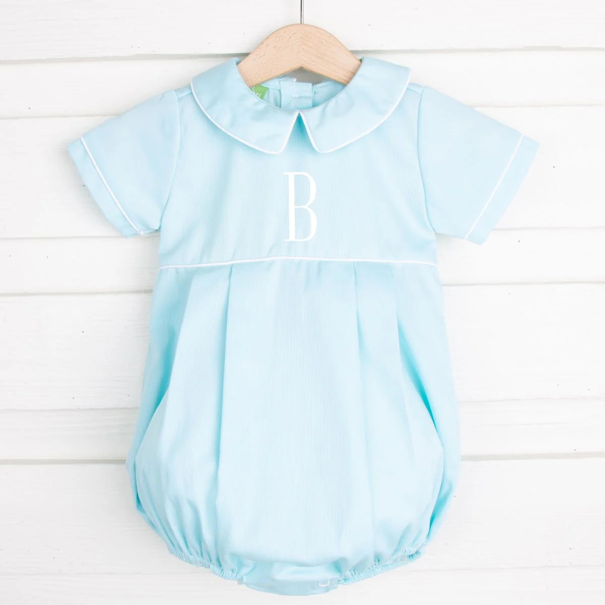 Collared Boy Bubble Mint Pique