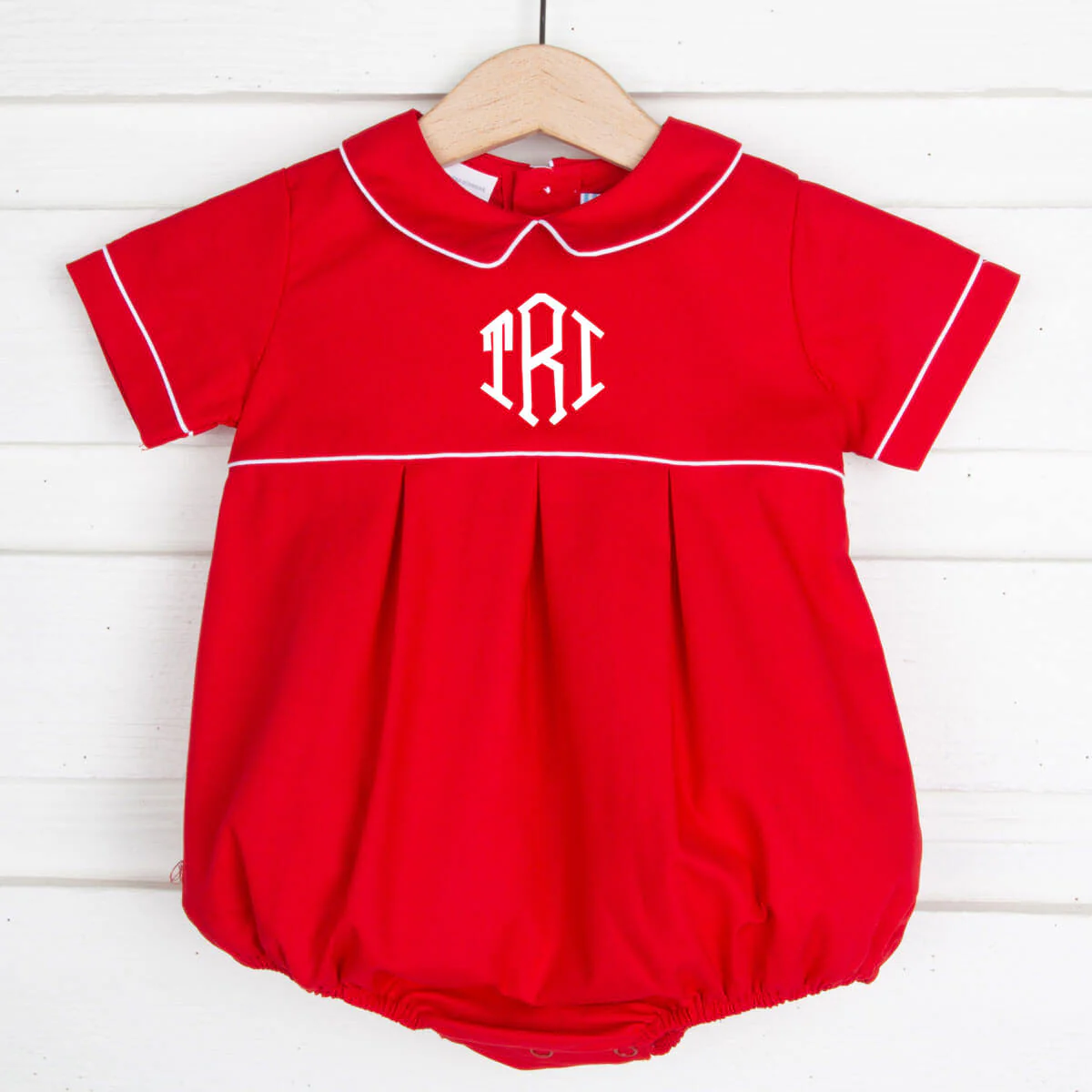 Collared Boy Bubble Red