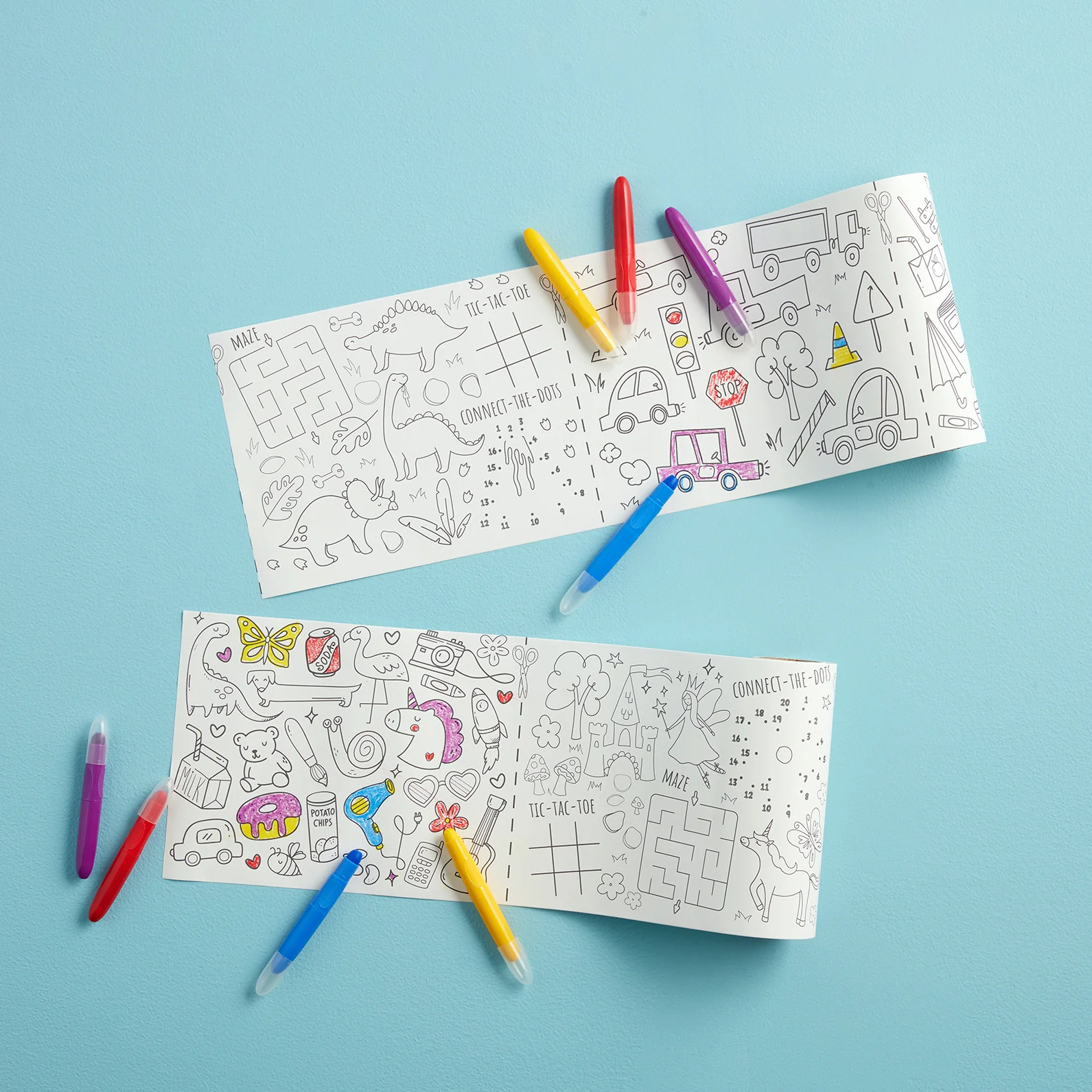 Color-Me Activity Roll Crayon Set