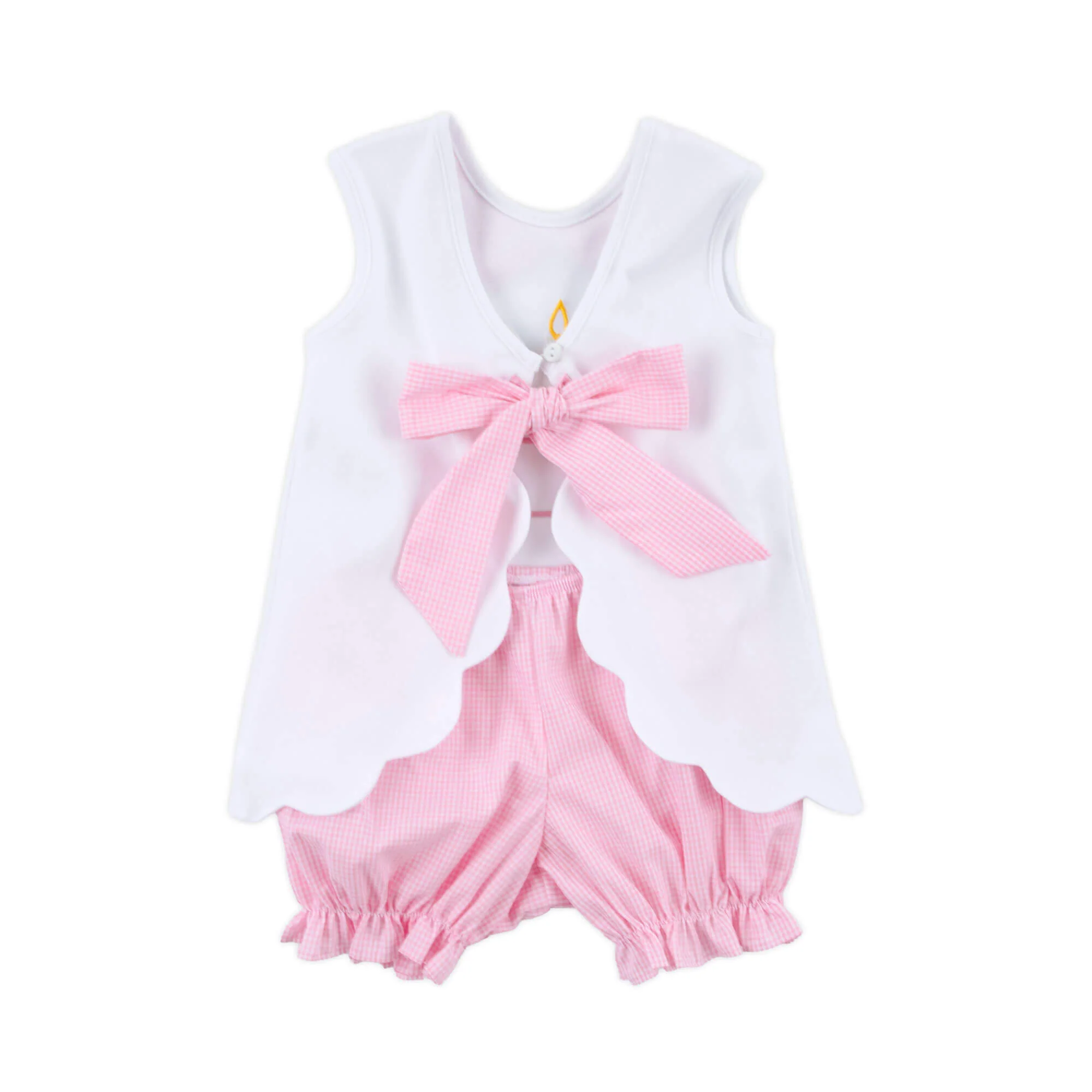 Cupcake Applique Back Bow Bloomer Set - Image 2