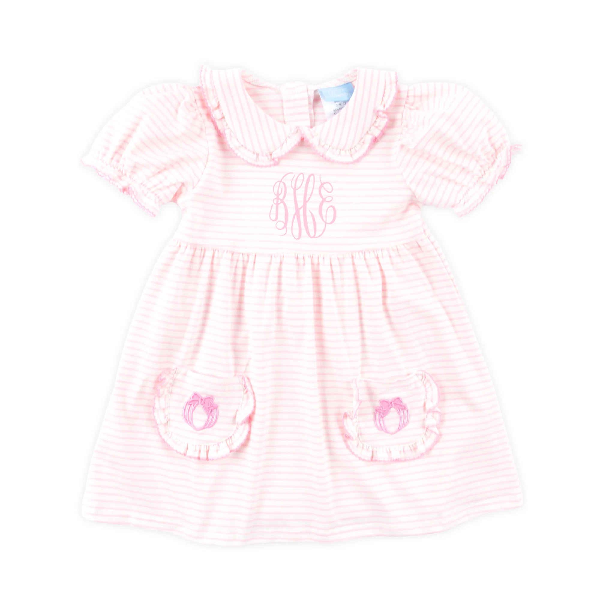Cute as a Pumpkin Pink Stripe Caroline Dress