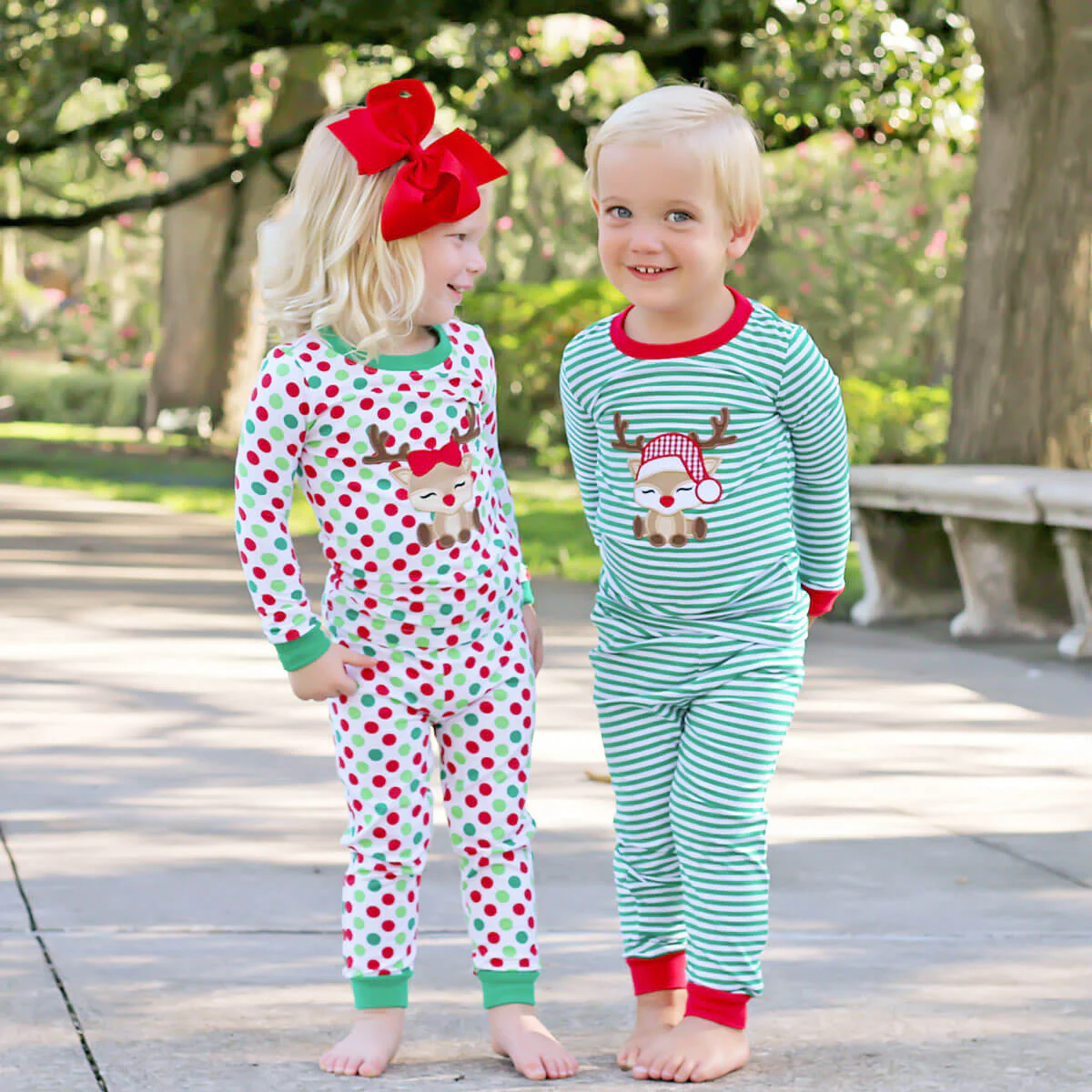 Dashing Reindeer Stripe  Pajamas - Image 5