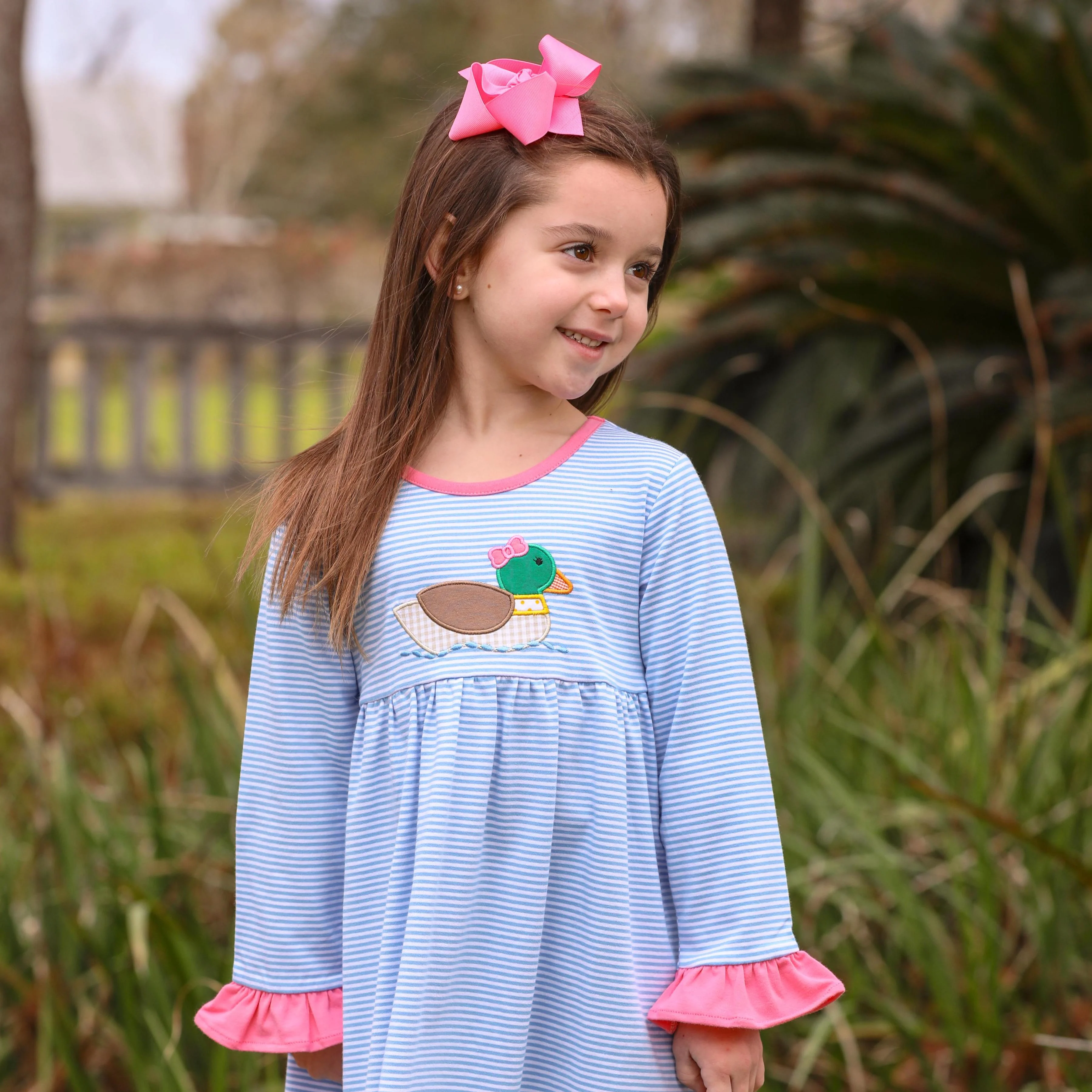 Duck Blue Stripe Knit Dress