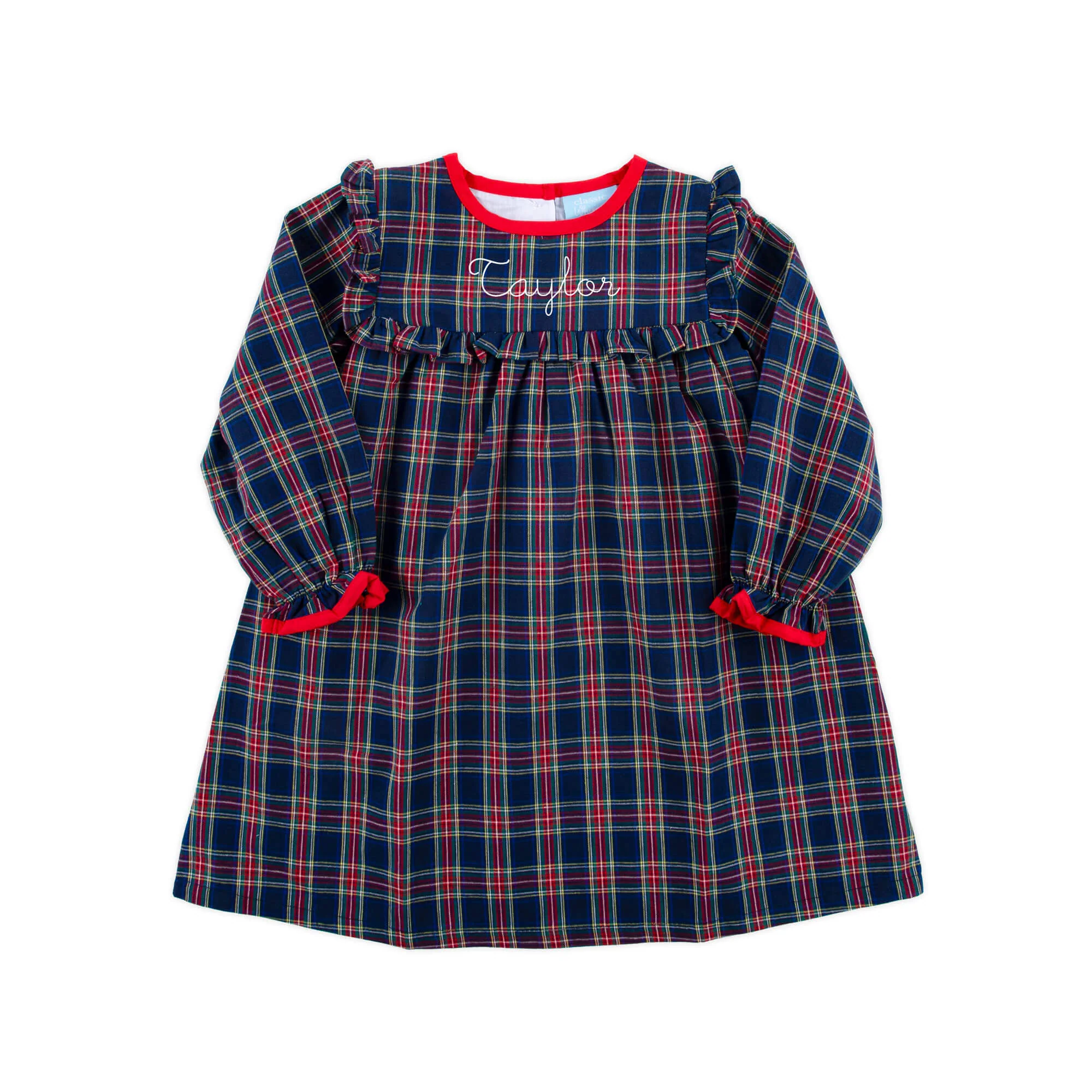 Dunbar Plaid Royal Hattie Dress - Image 2