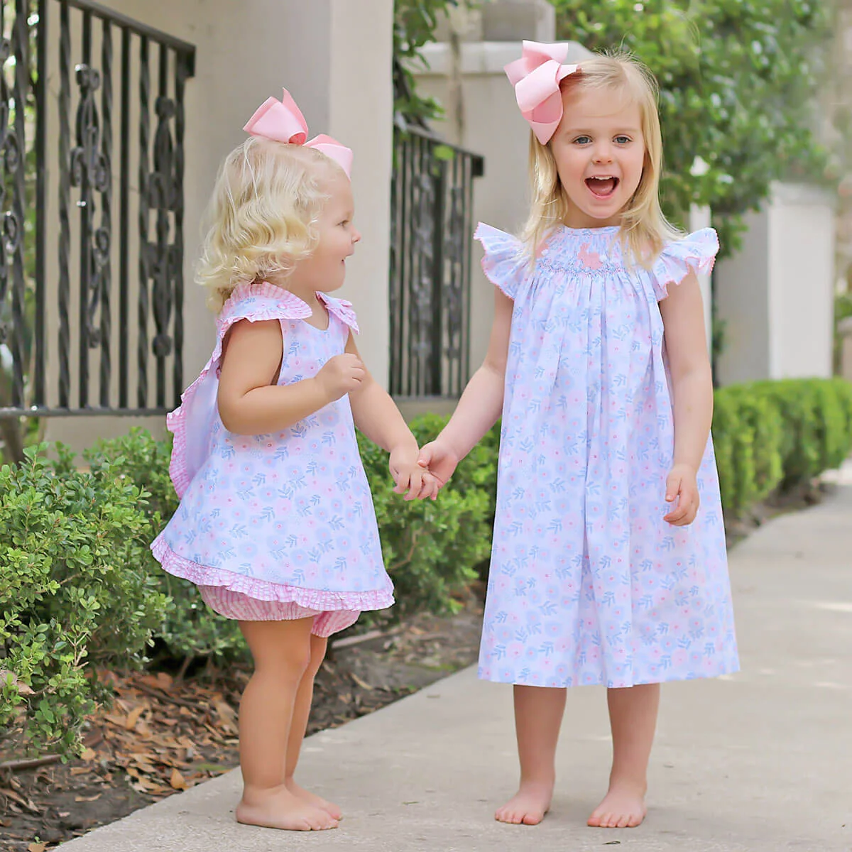 Easter Bunny Smocked Blooming Dress - Image 6
