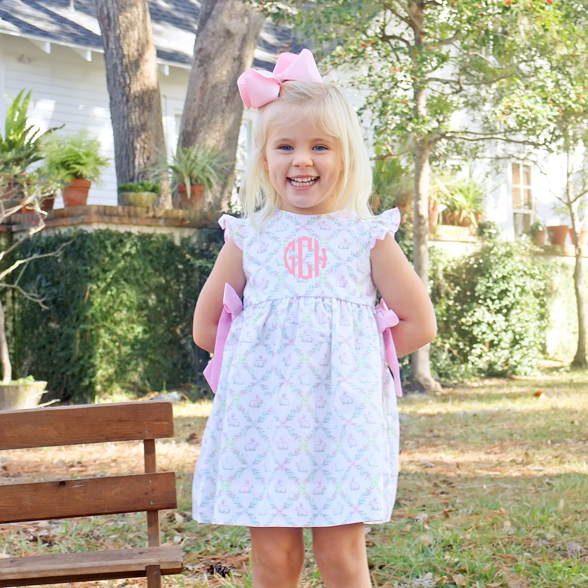 Easter Floral Pink Avery Dress - Image 2