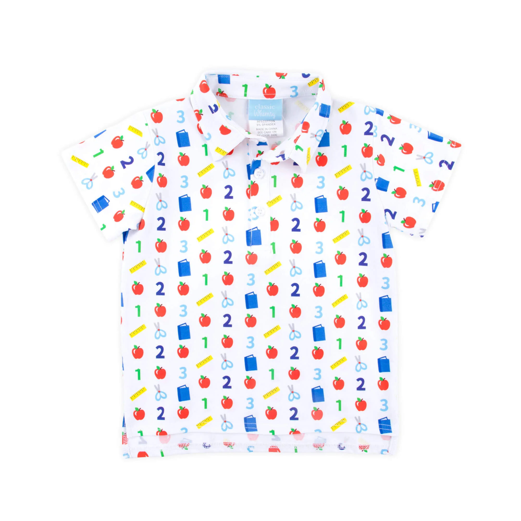 Easy as 123 White Polo - Image 3