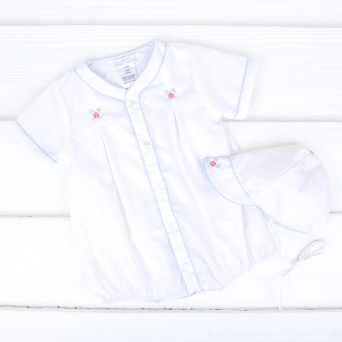 Embroidered Baseball Bubble with Hat