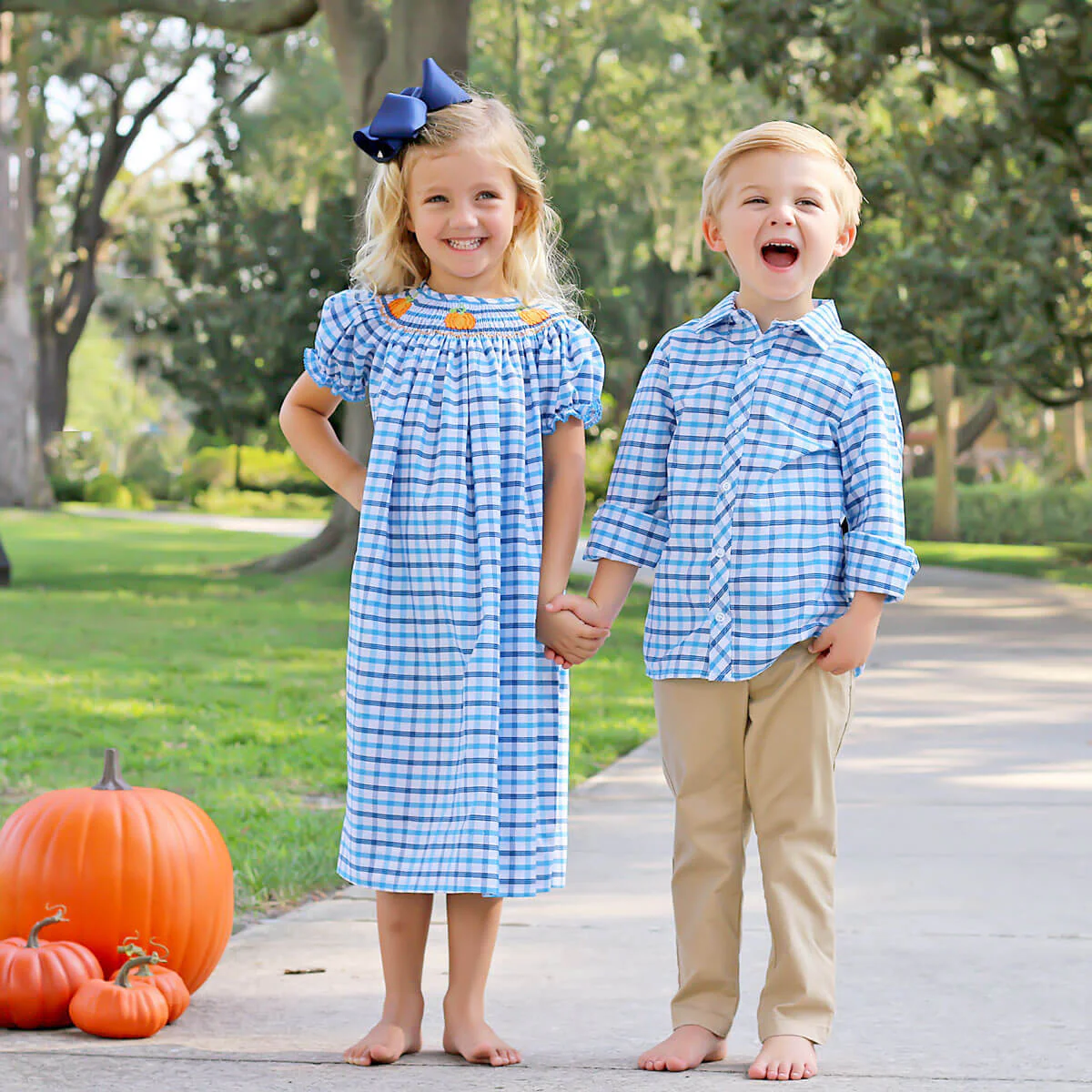 Fall Is In The Air Smocked Dress - Image 7